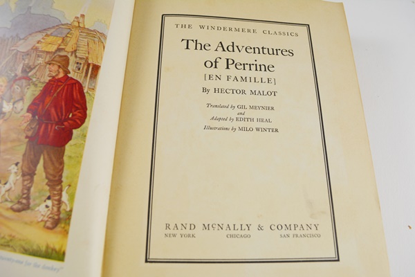1936 "The Adventures of Perrine" by Hector Malot