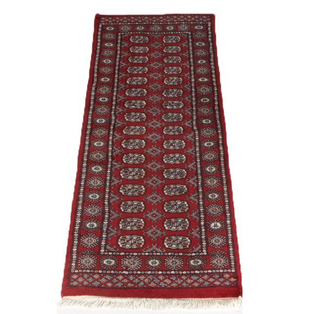 Hand-Knotted Bokhara Carpet Runner