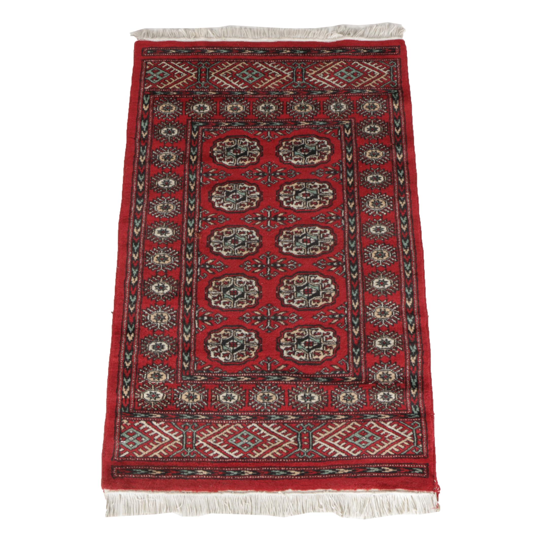 Hand-Knotted Ersari Bokhara Area Rug