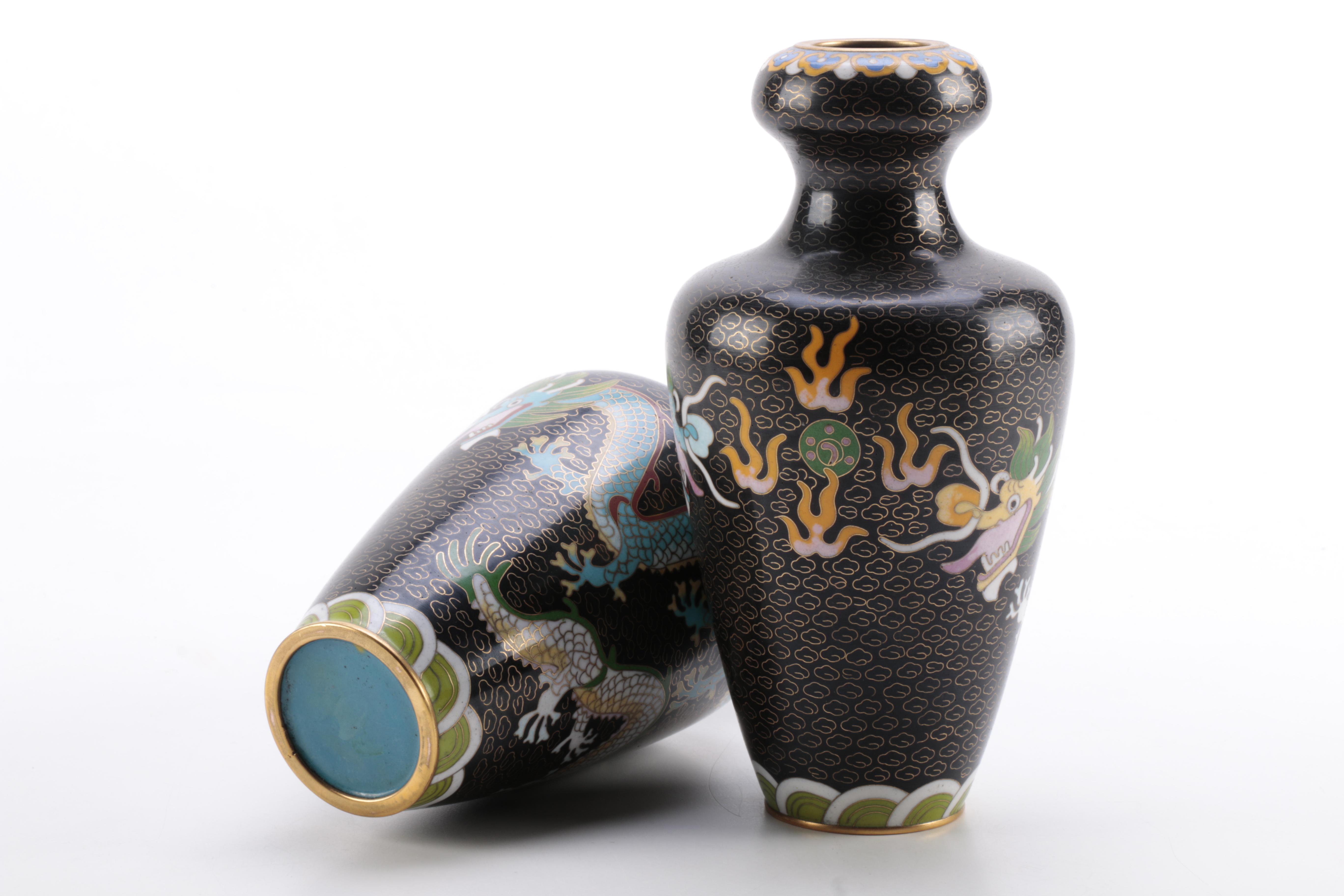 Chinese Cloisonné Vases