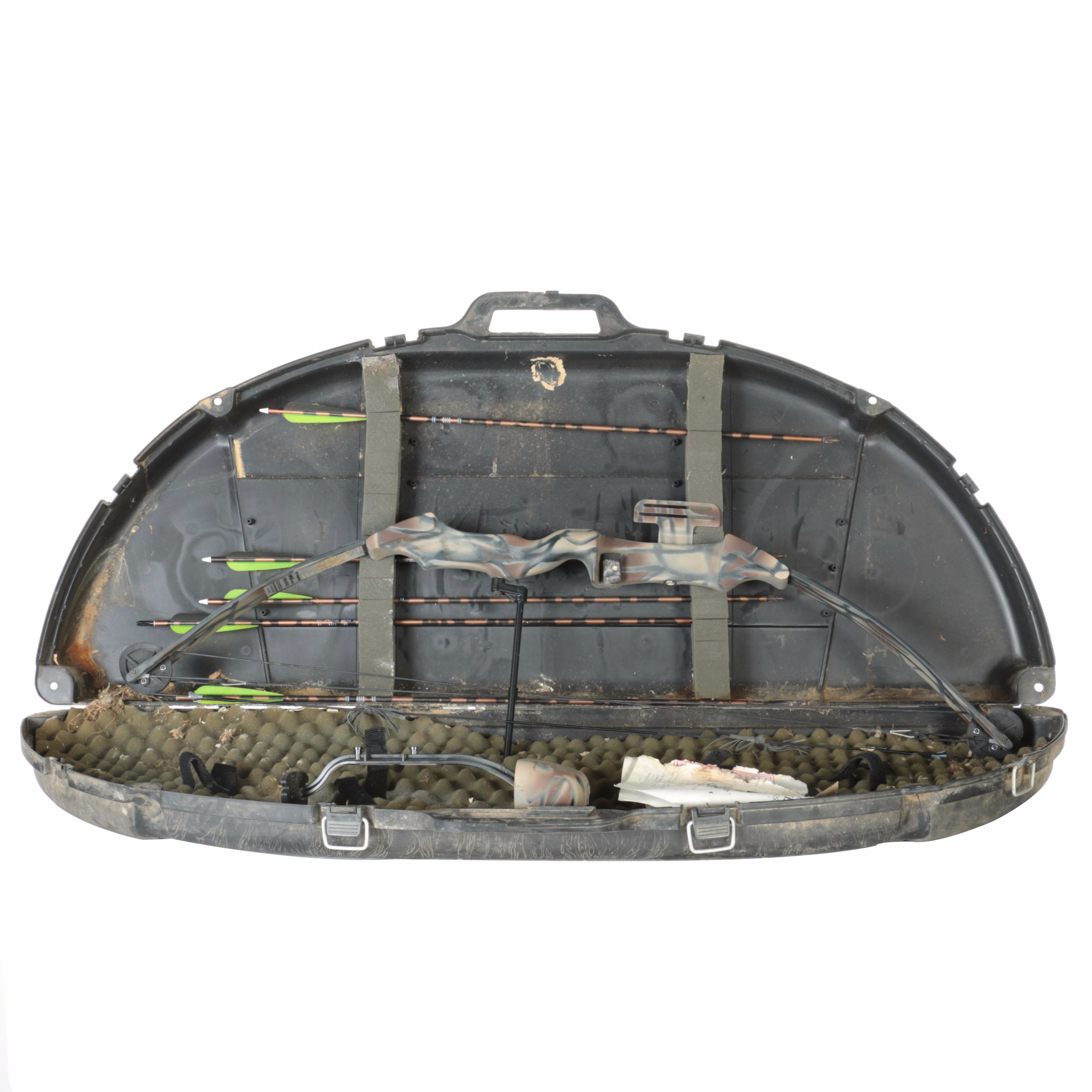 Compound Bow With Two Cases