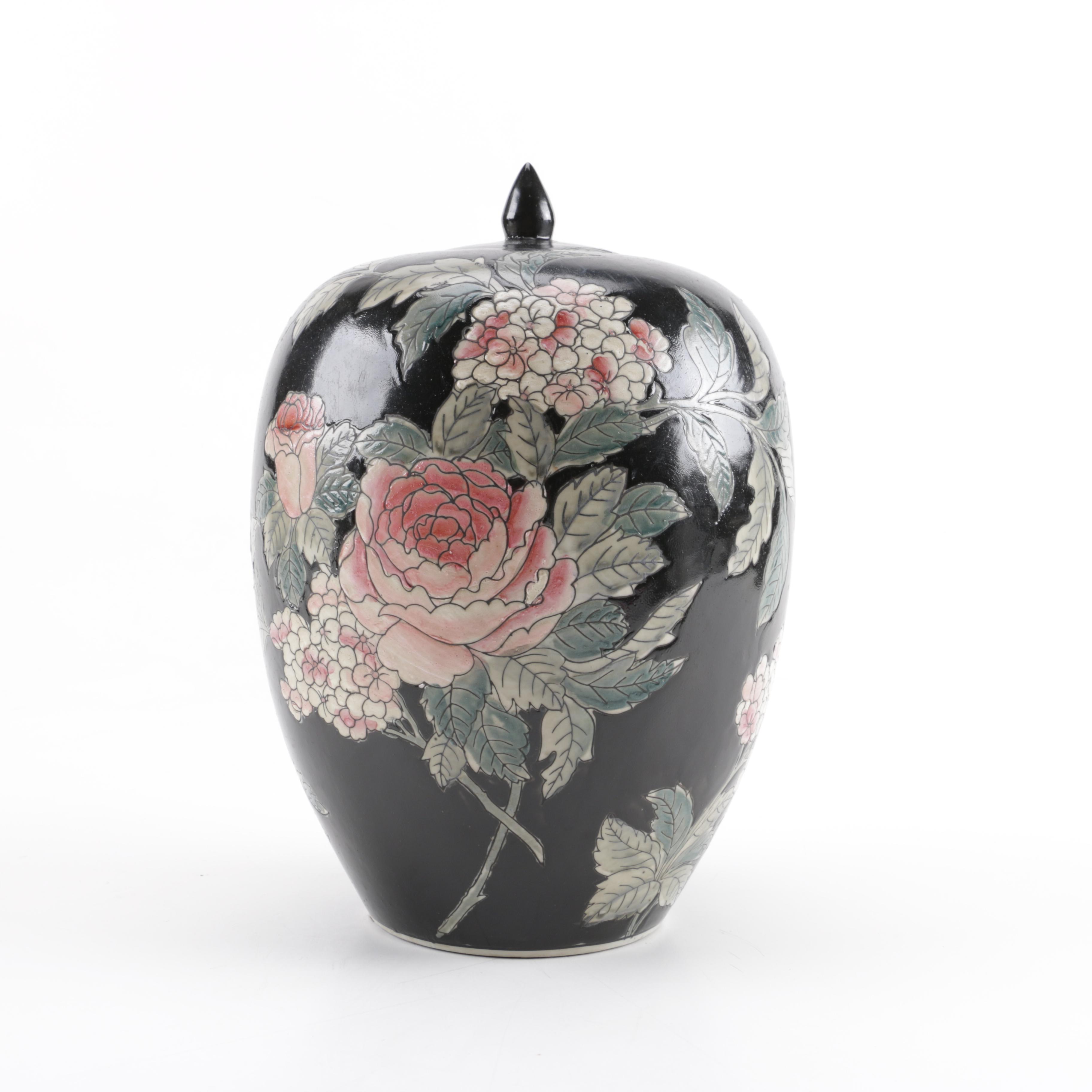 Hand-painted Decorative Chinese Jar