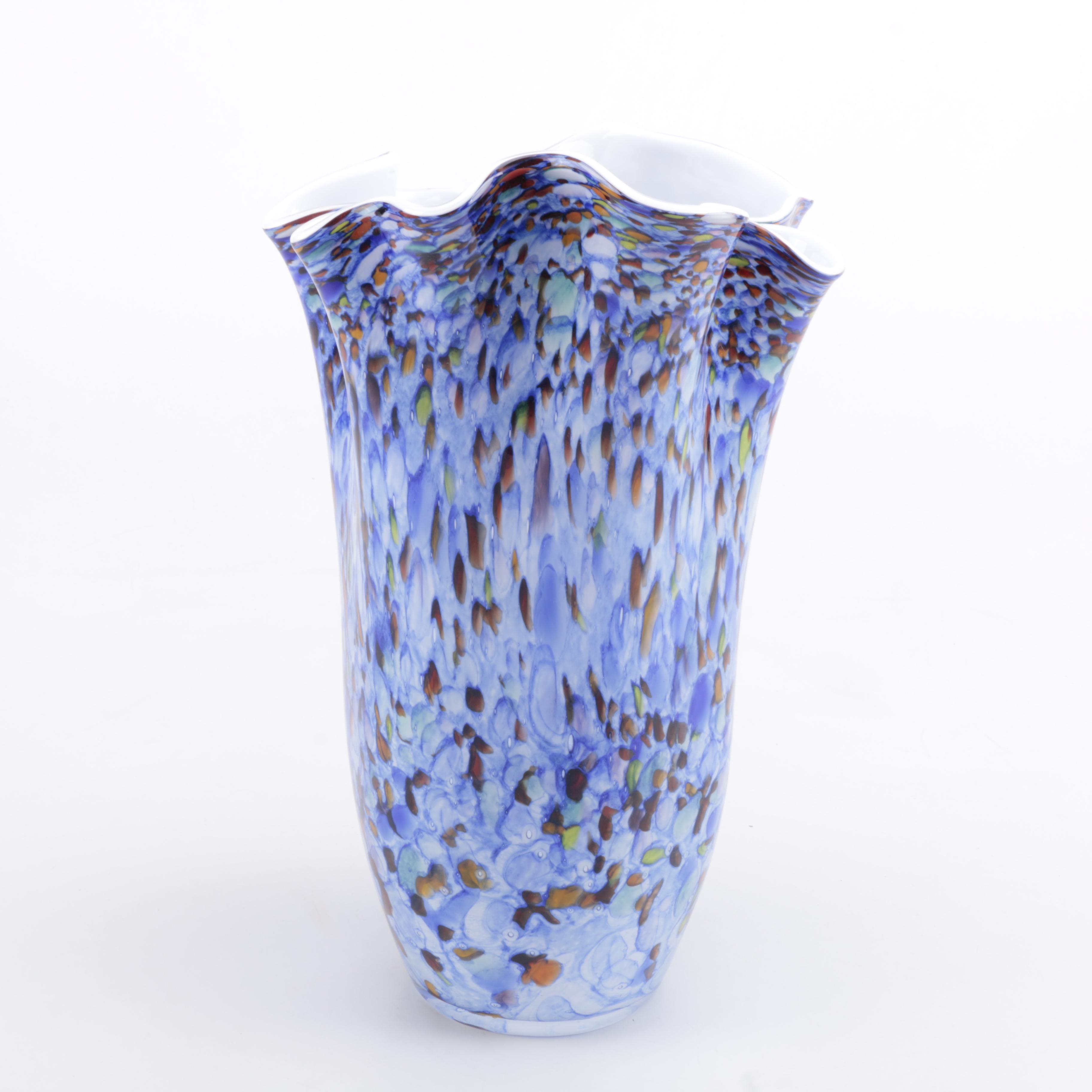 Blown Art Glass Vase