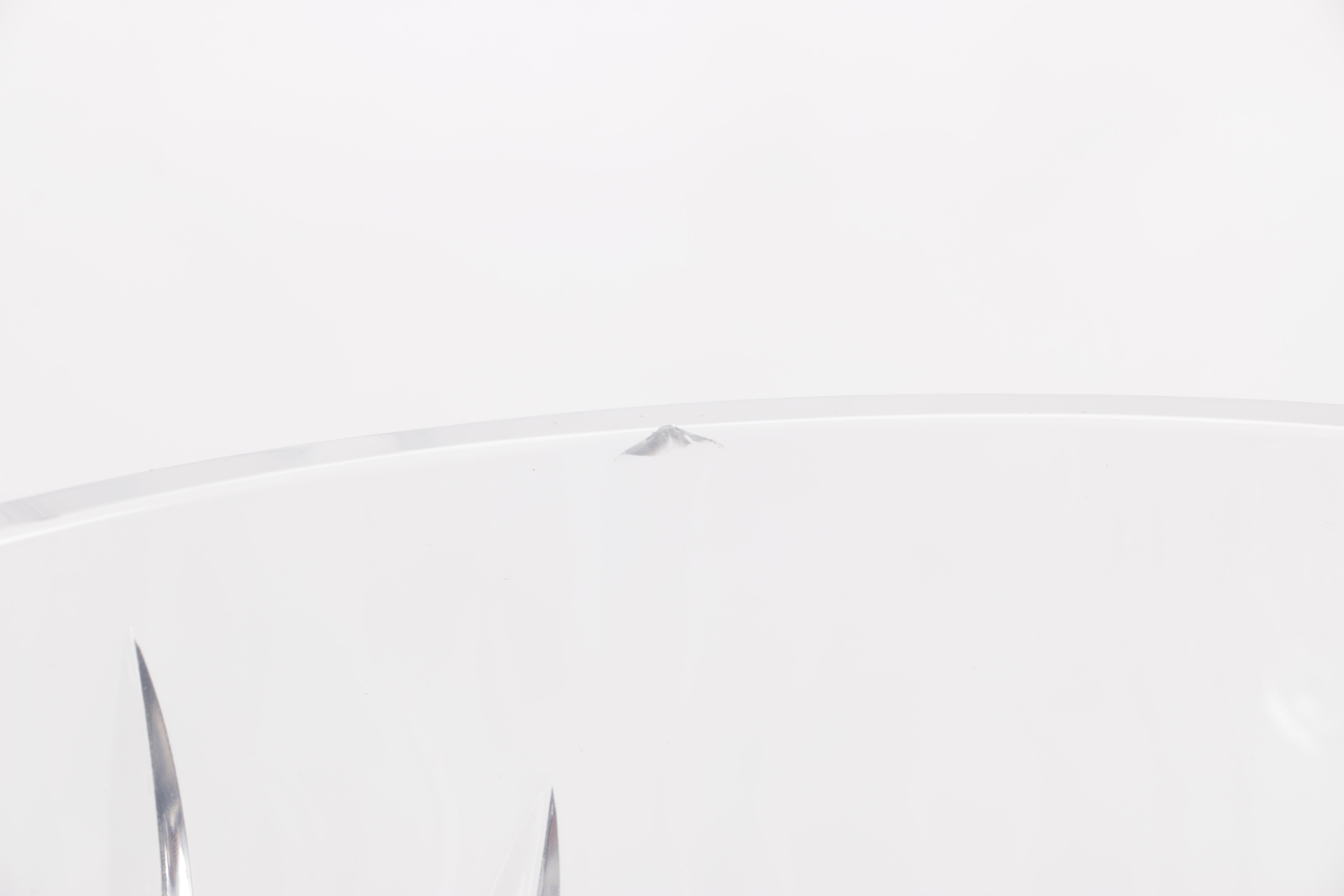 Handled Glass Ice Bucket