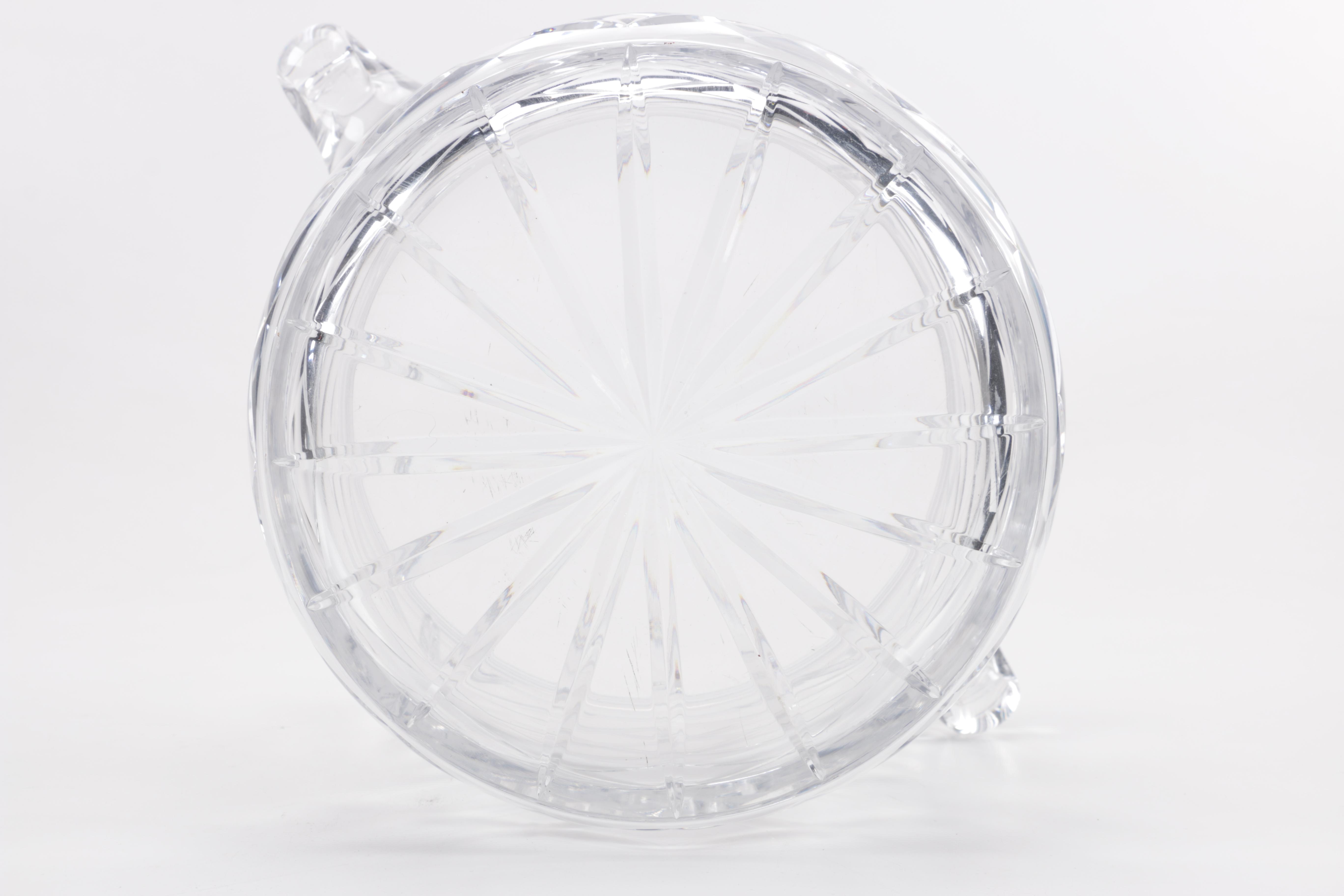 Handled Glass Ice Bucket