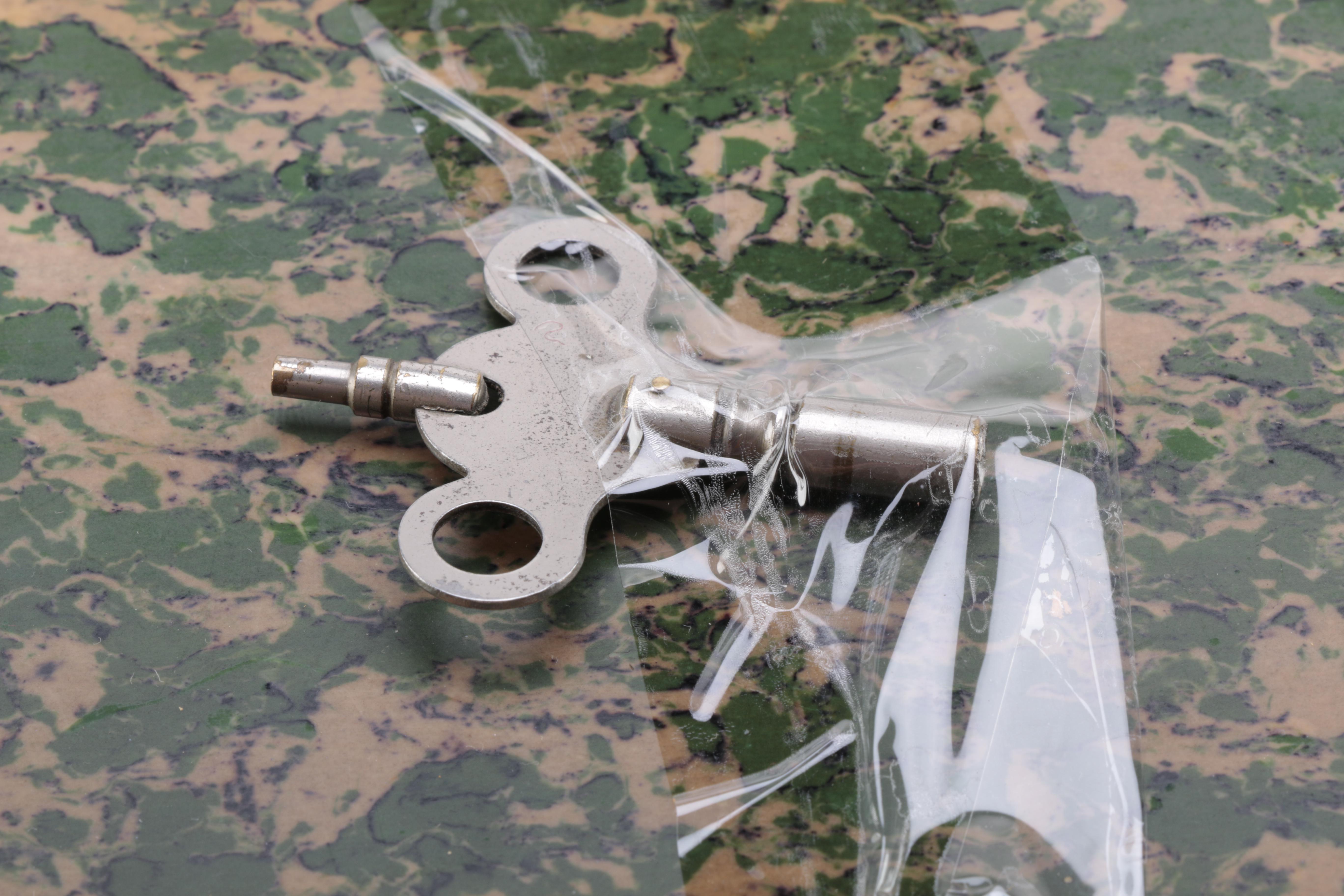 Vintage Black Wooden Mantle Clock From Seth Thomas Clock Co.