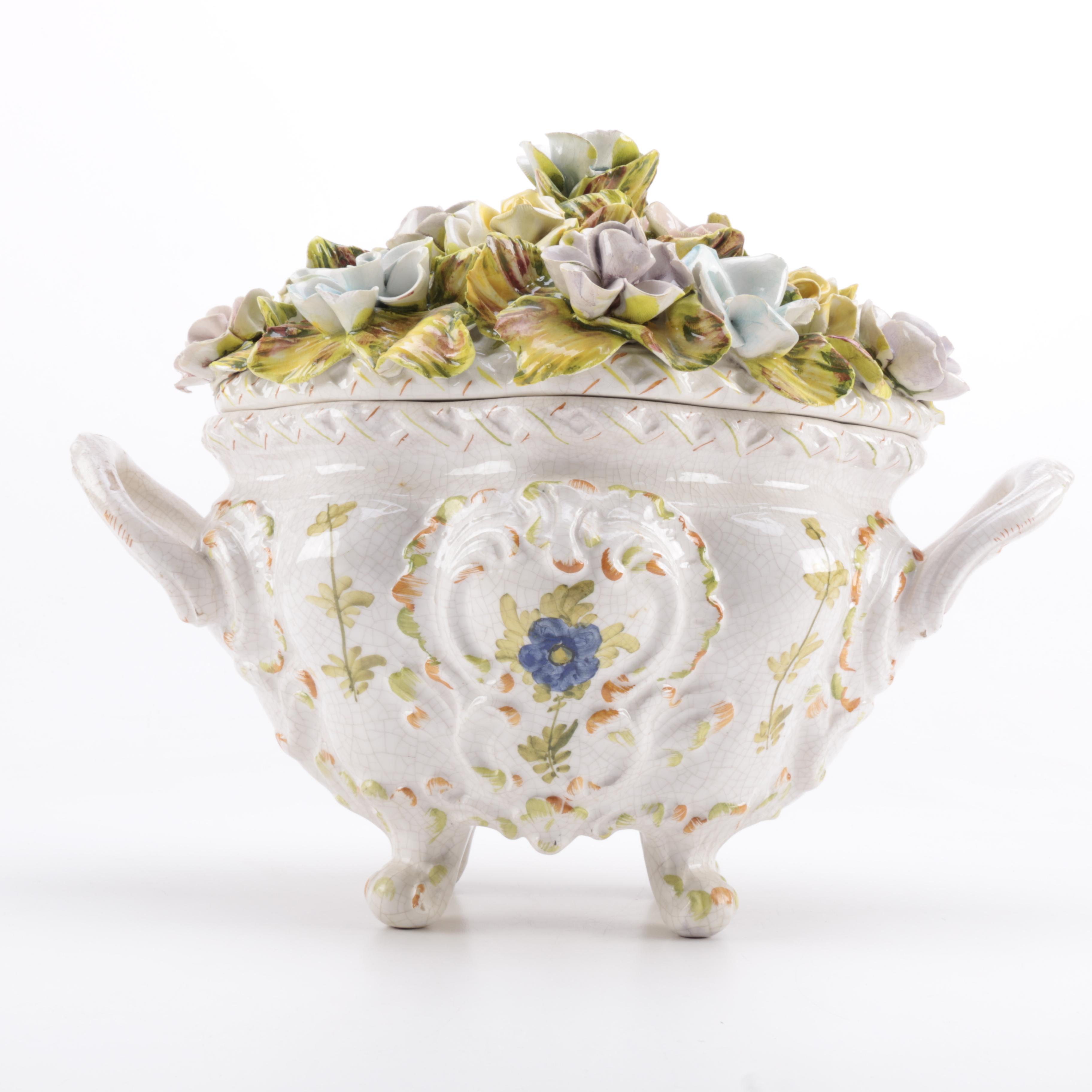 Floral Lidded Tureen