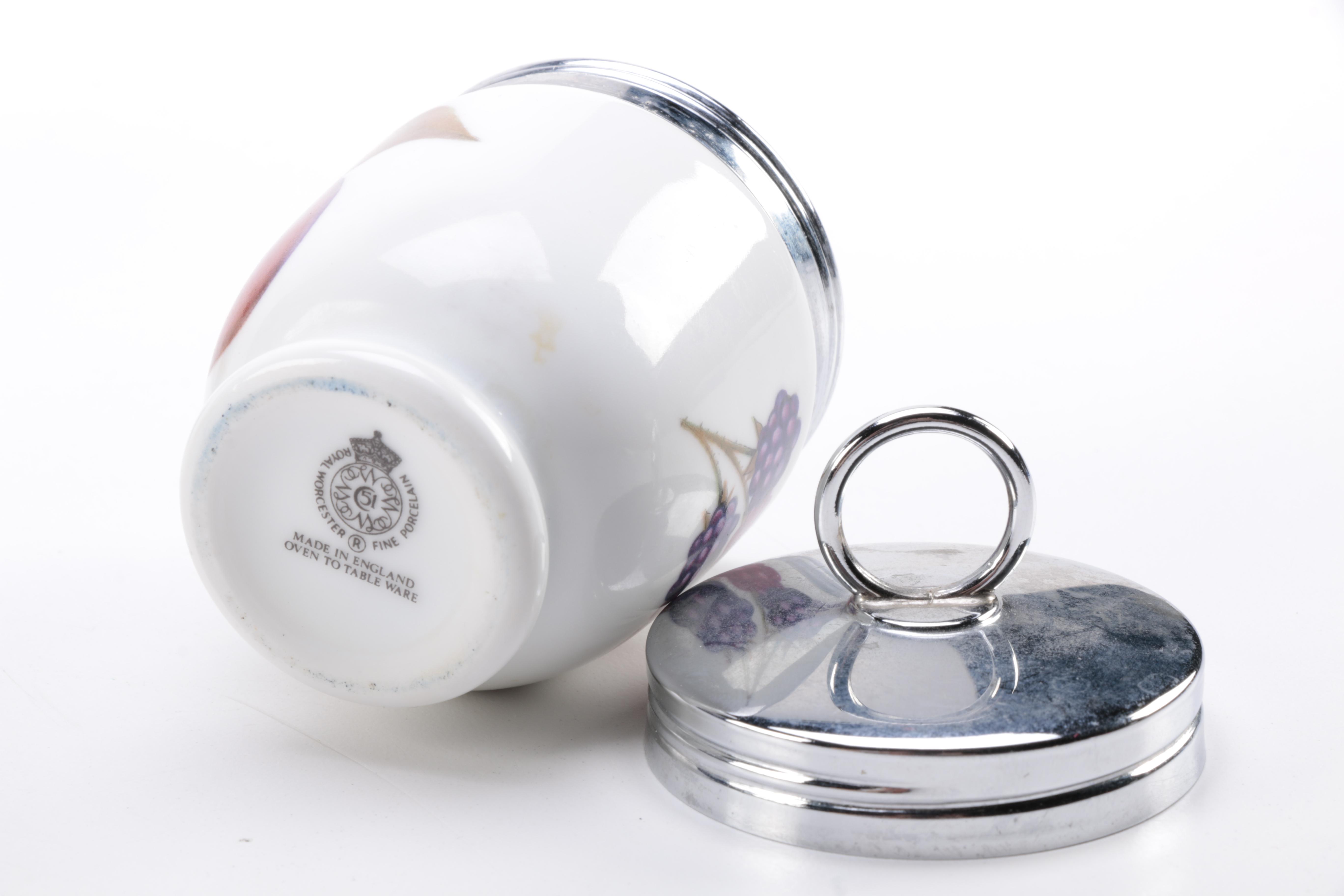 Royal Worcester "Evesham" Egg Coddlers and Ramekins