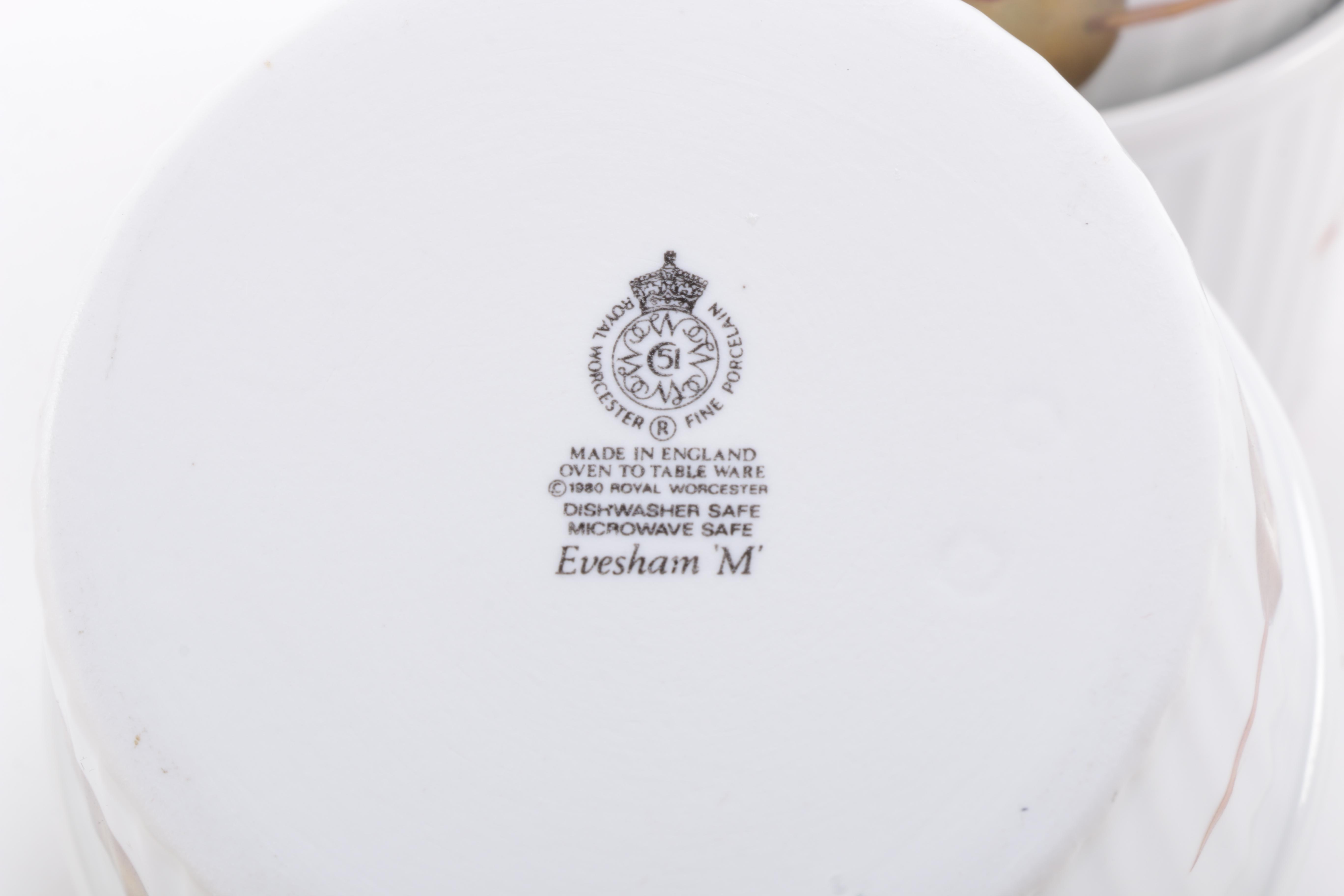 Royal Worcester "Evesham" Egg Coddlers and Ramekins