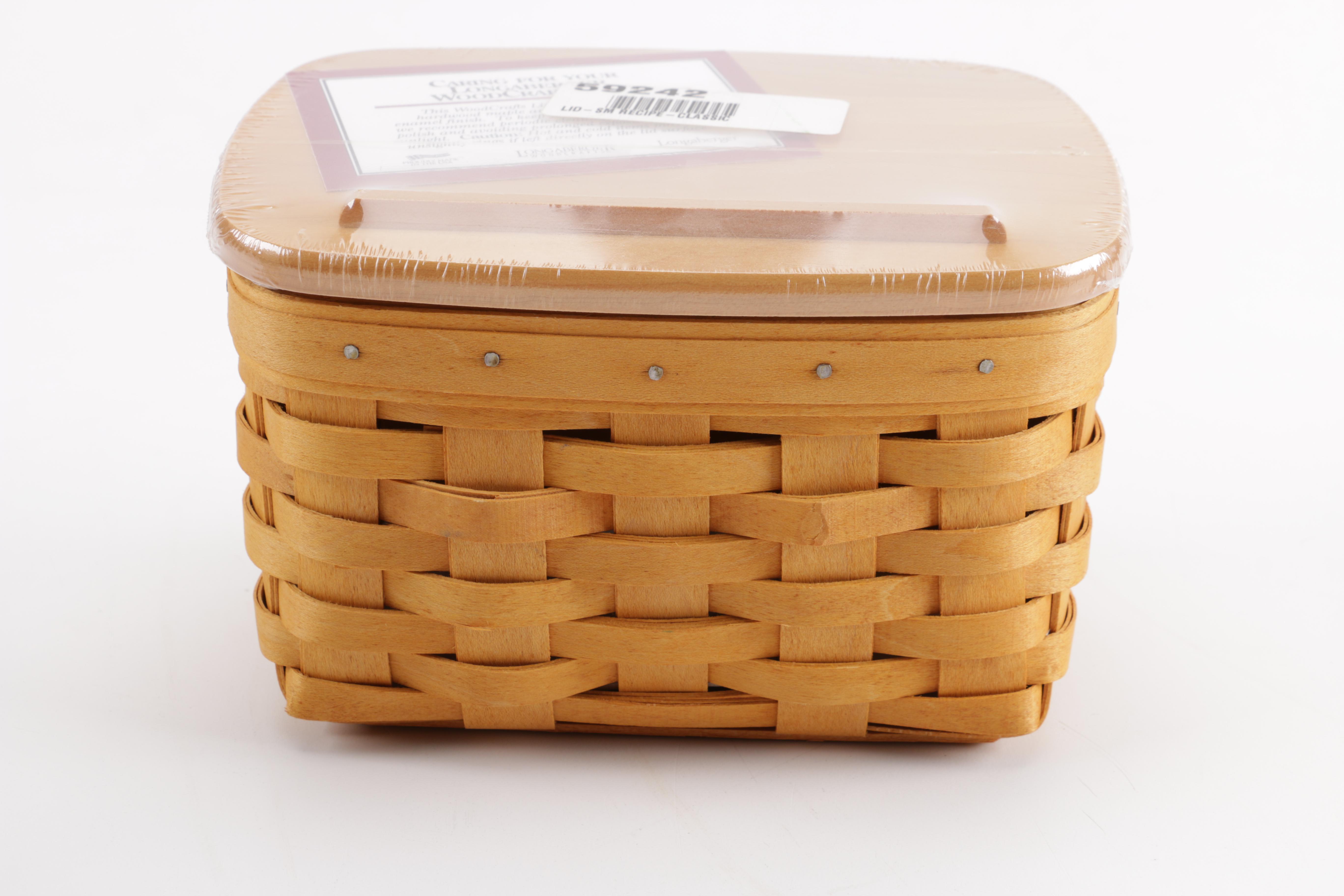 Longaberger Ceramic Vase and Basket