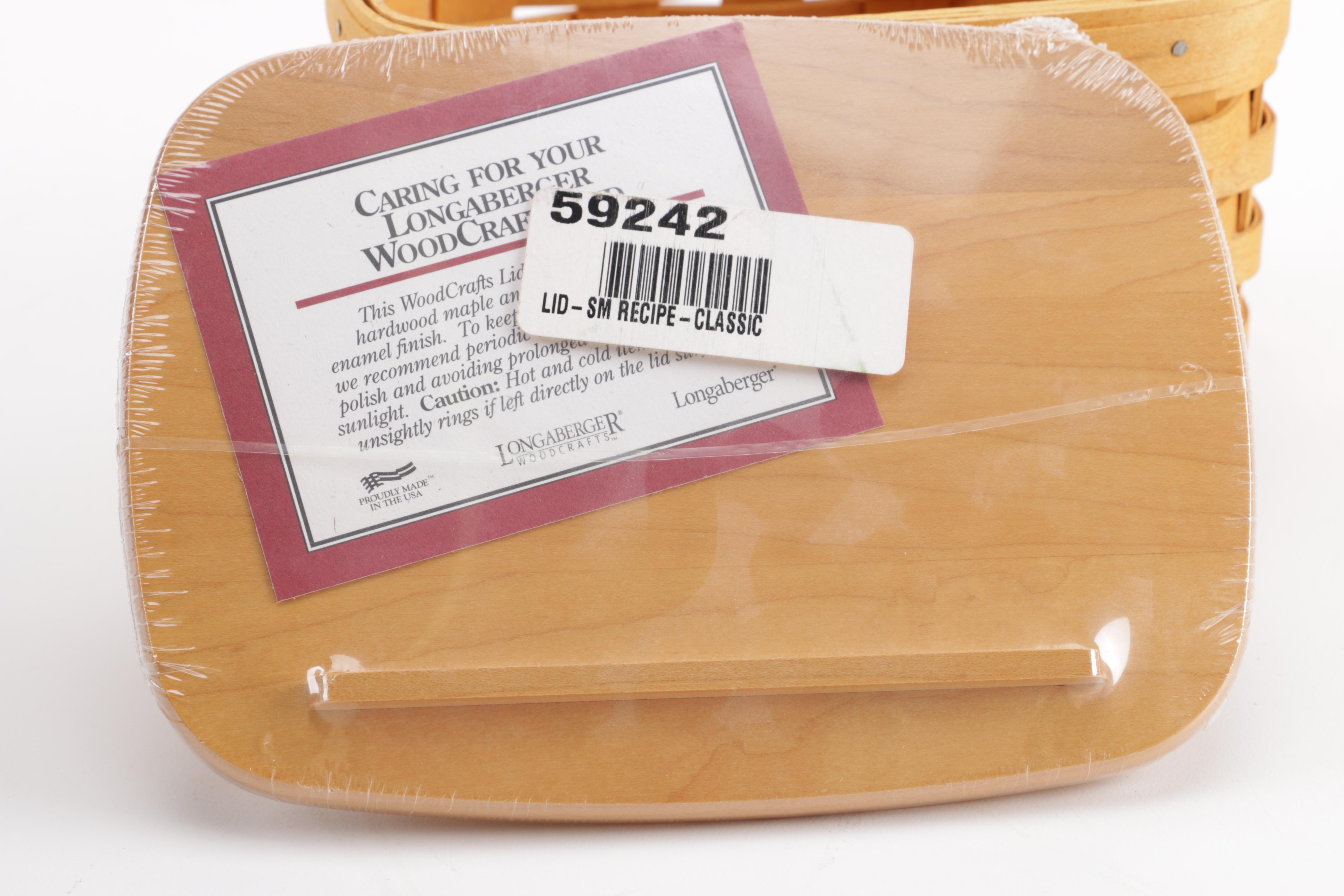 Longaberger Ceramic Vase and Basket