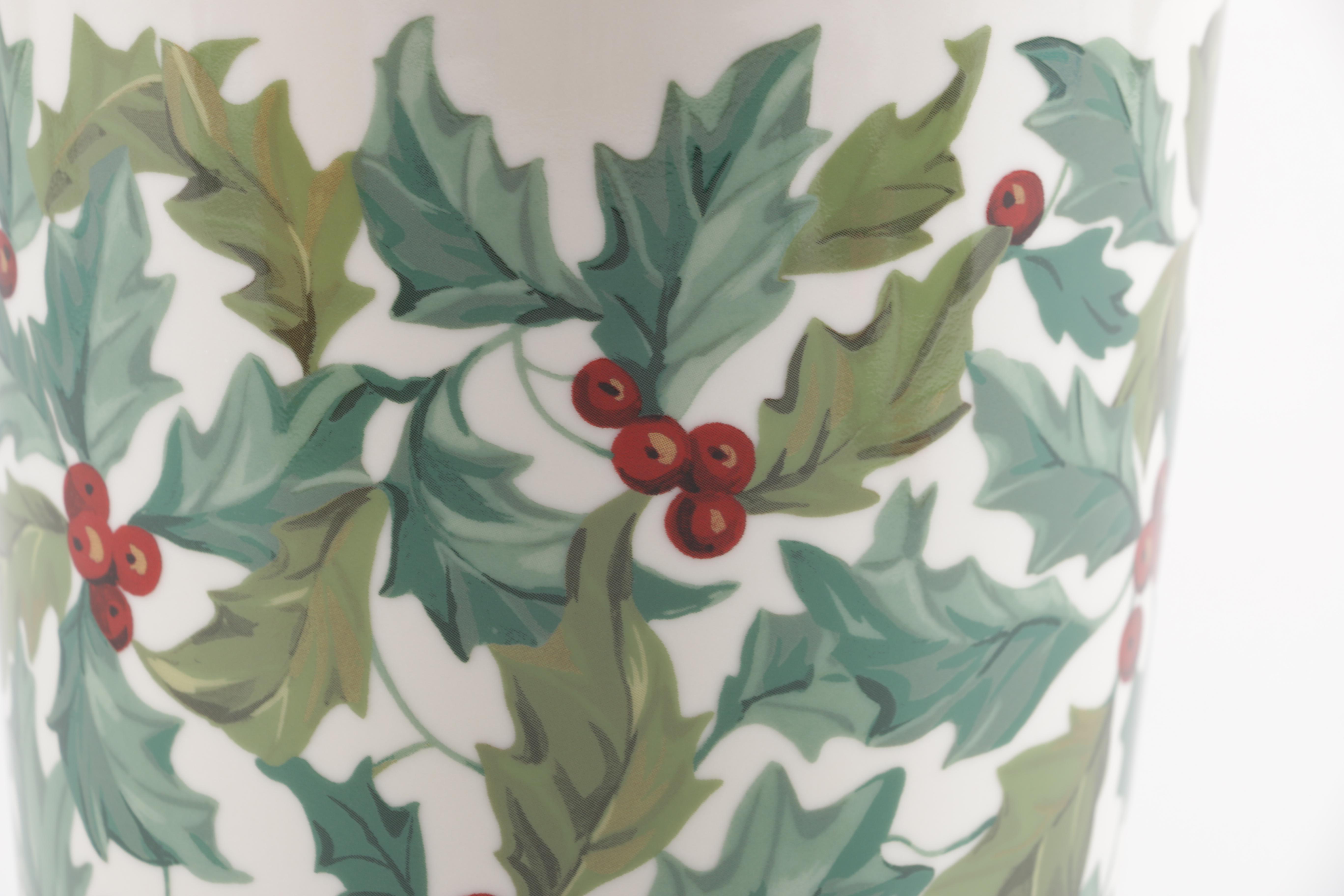 Longaberger Ceramic Vase and Basket