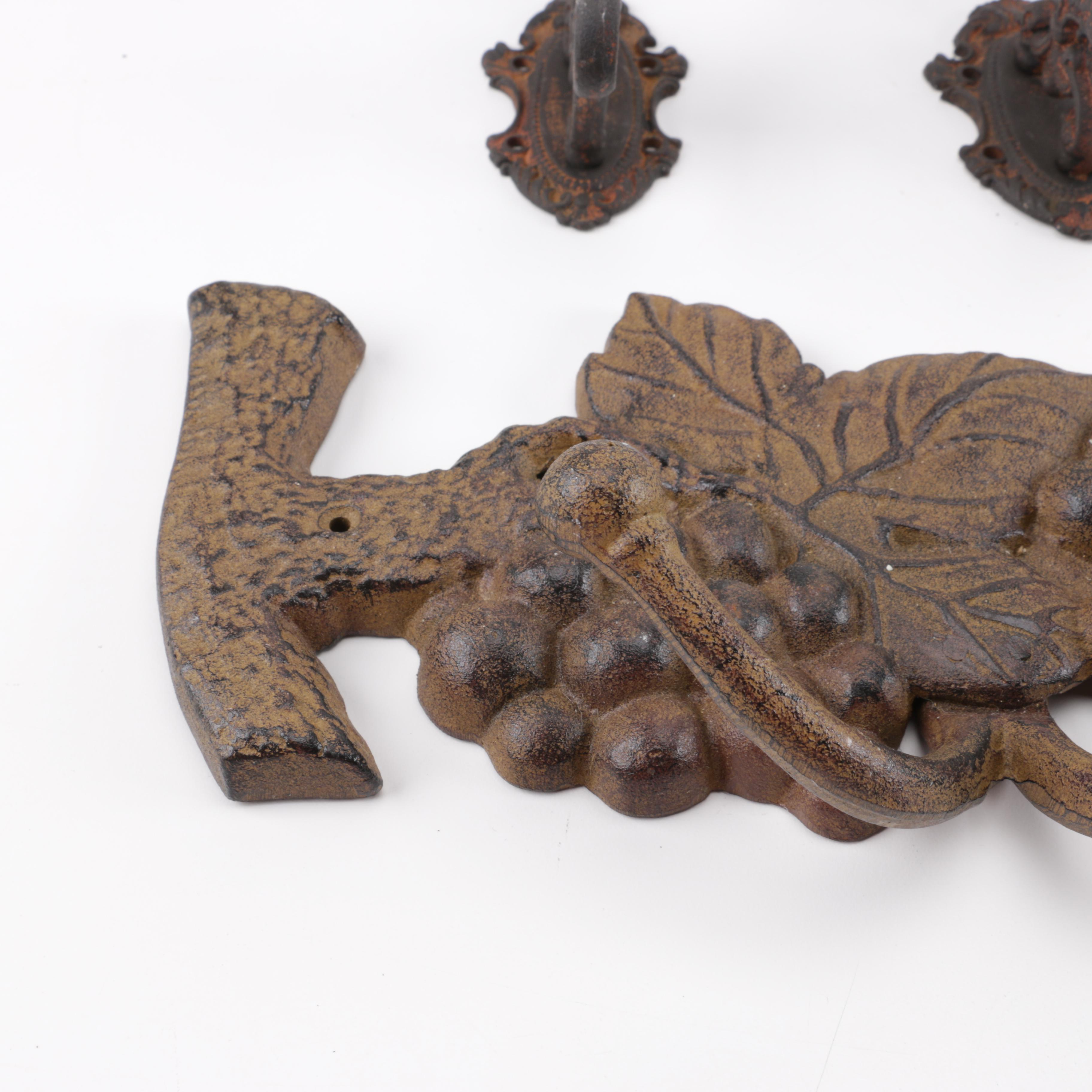 Cast Iron Wall Hooks and Sconces