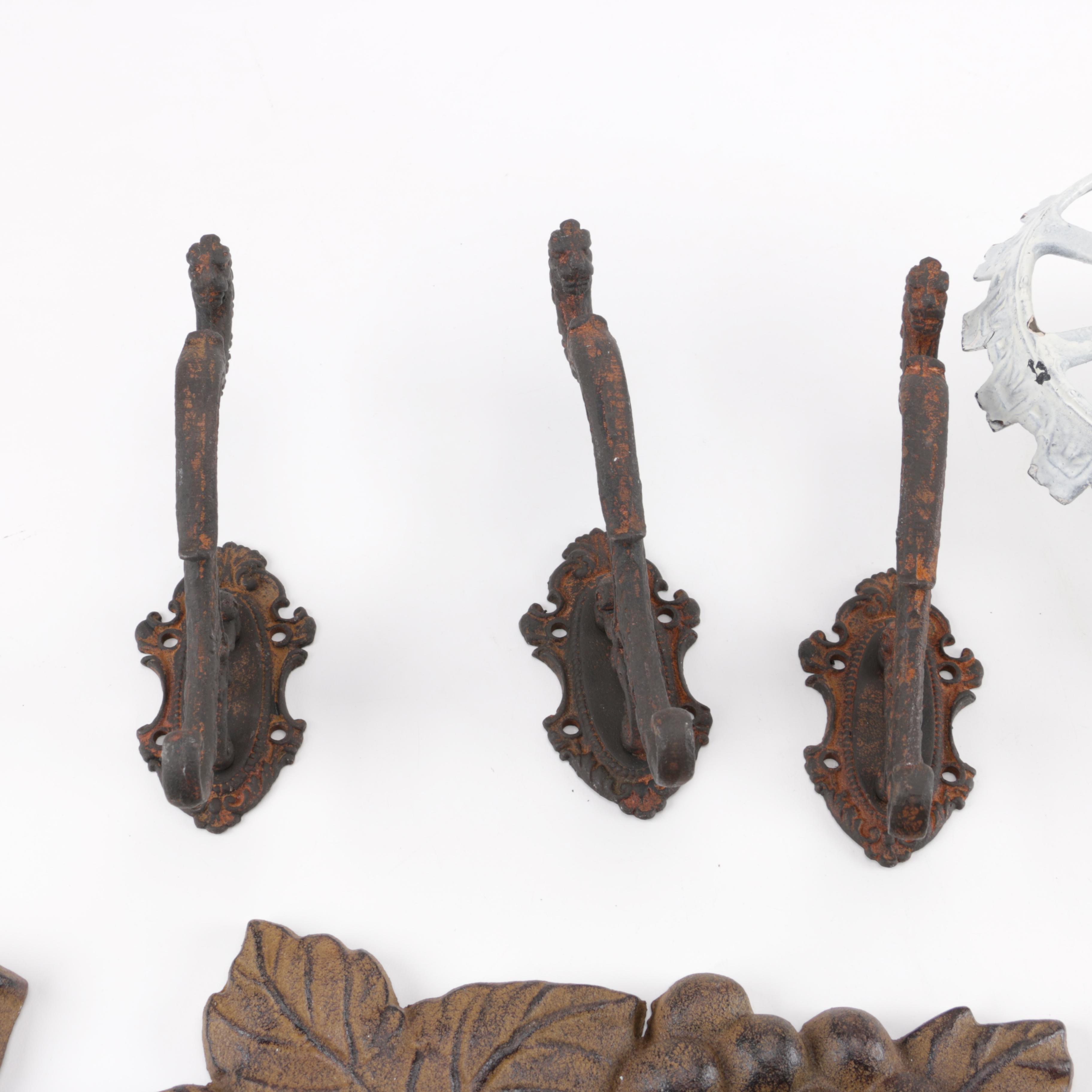 Cast Iron Wall Hooks and Sconces