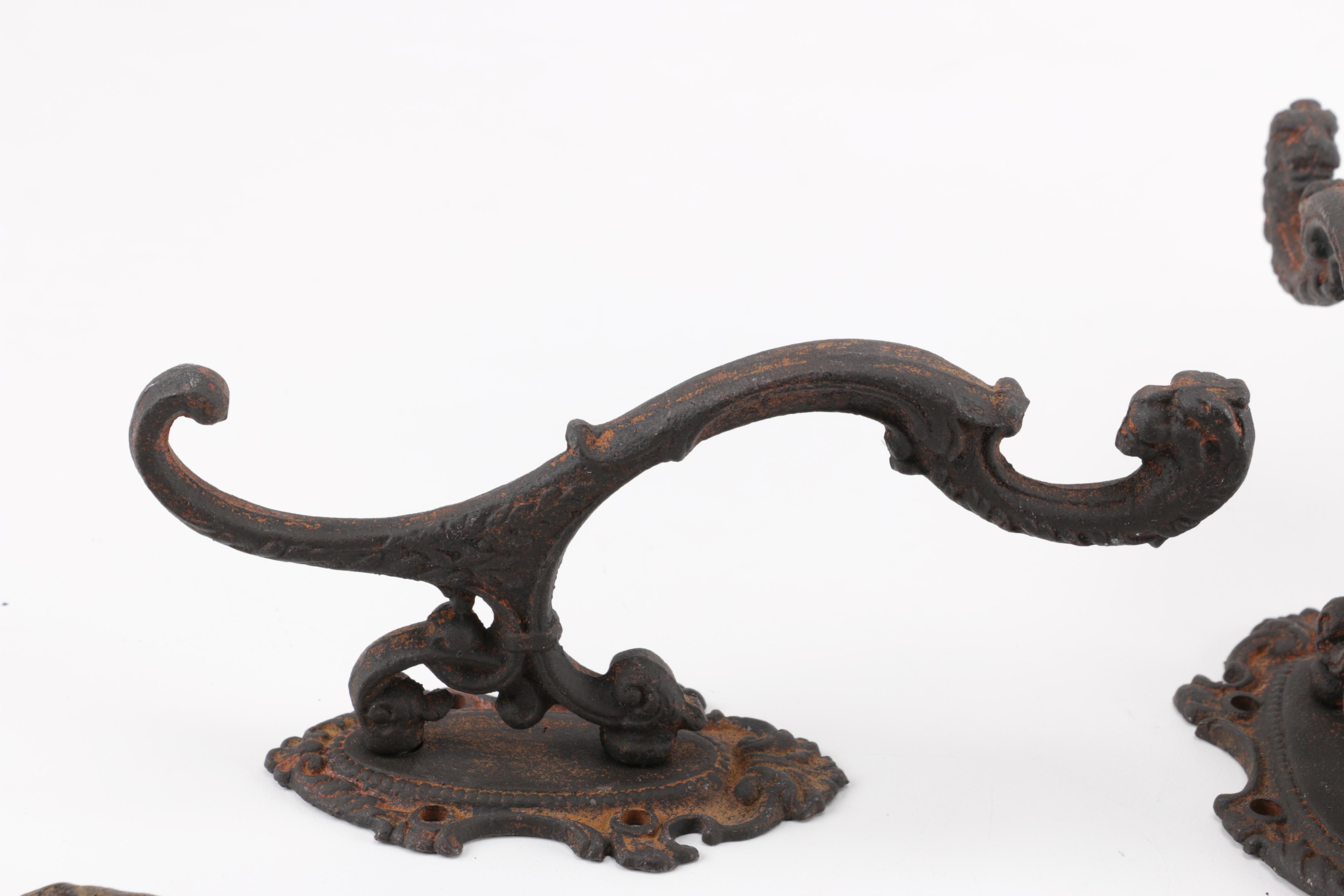 Cast Iron Wall Hooks and Sconces
