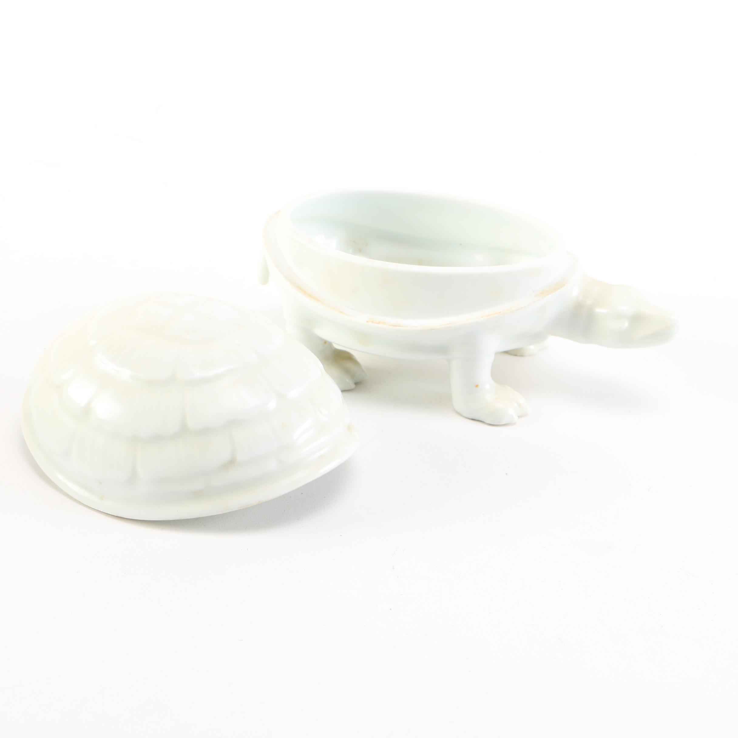 White Porcelain Figurines of Animals