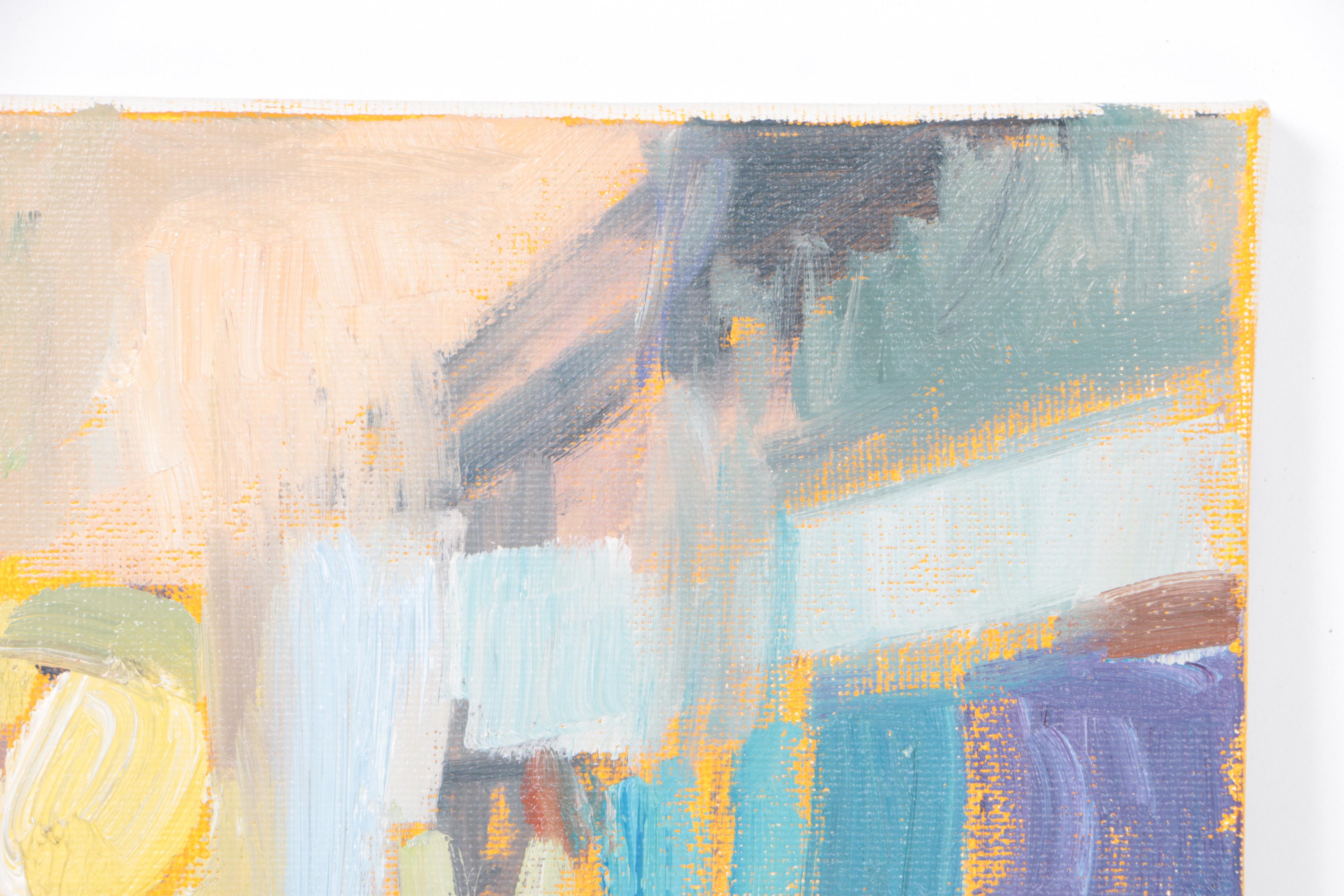 Murat Kaboulov Oil Painting on Canvas of a Woman in a Black Dress