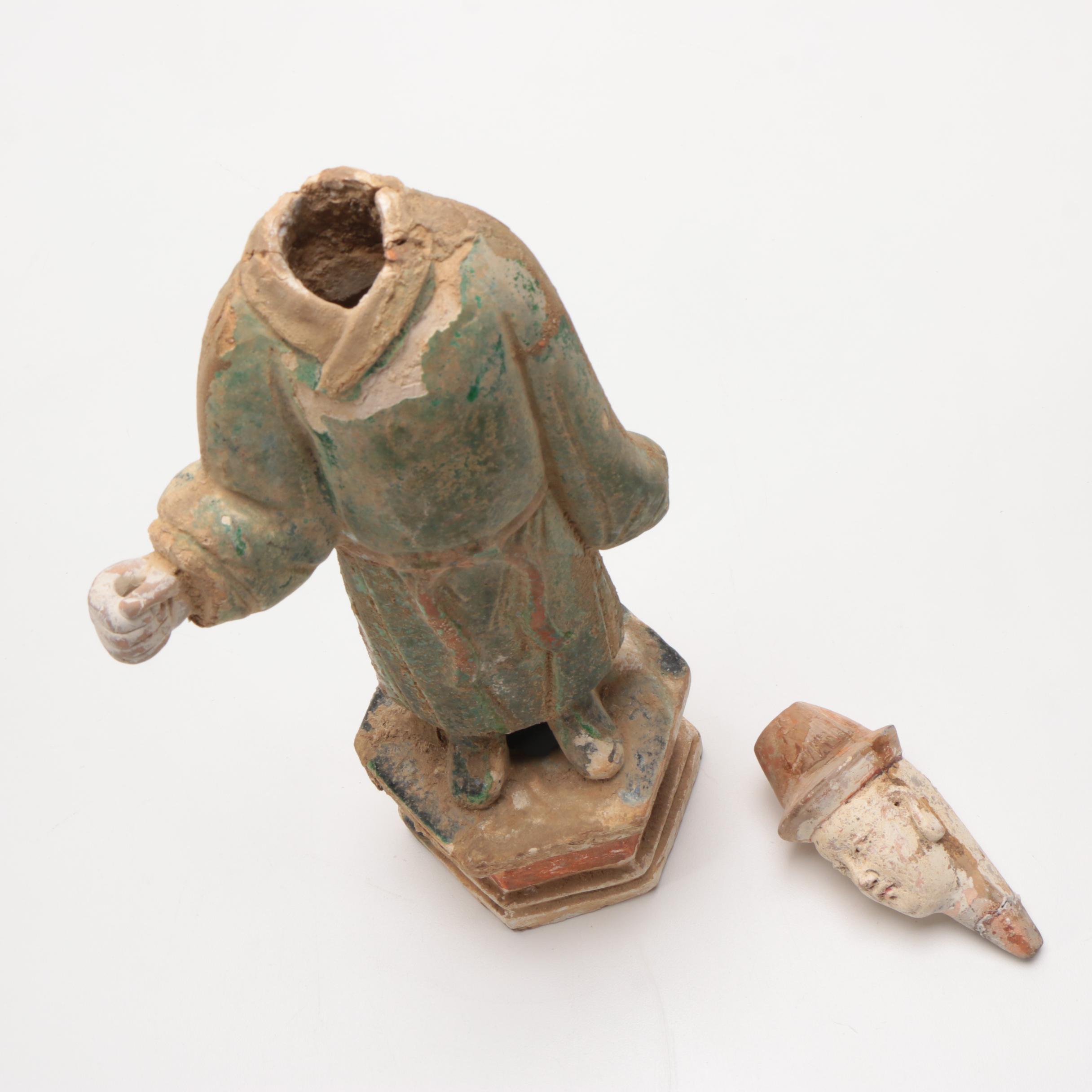 Ming Dynasty Chinese Tomb Attendant Statue