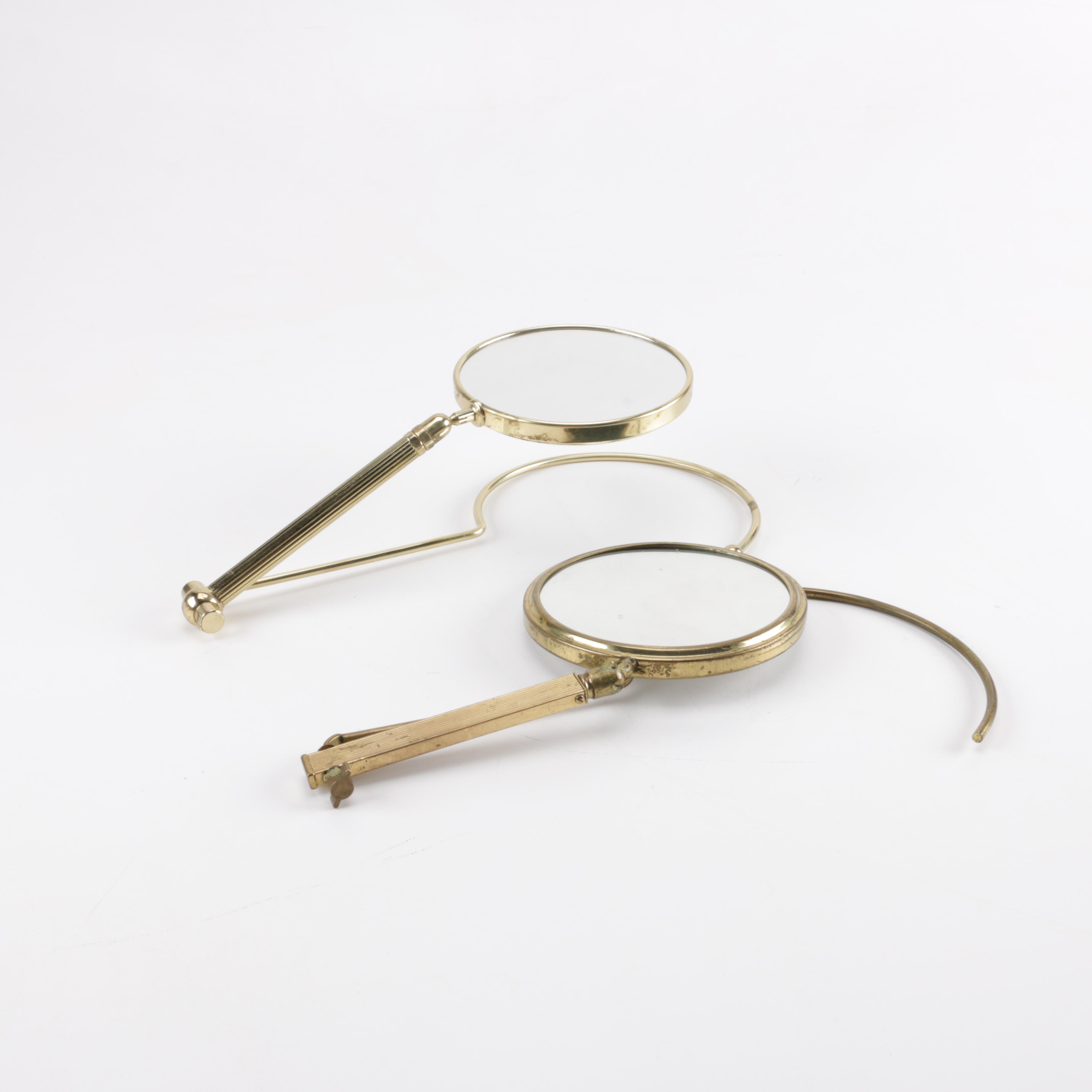 Brass Swivel Hand Mirrors