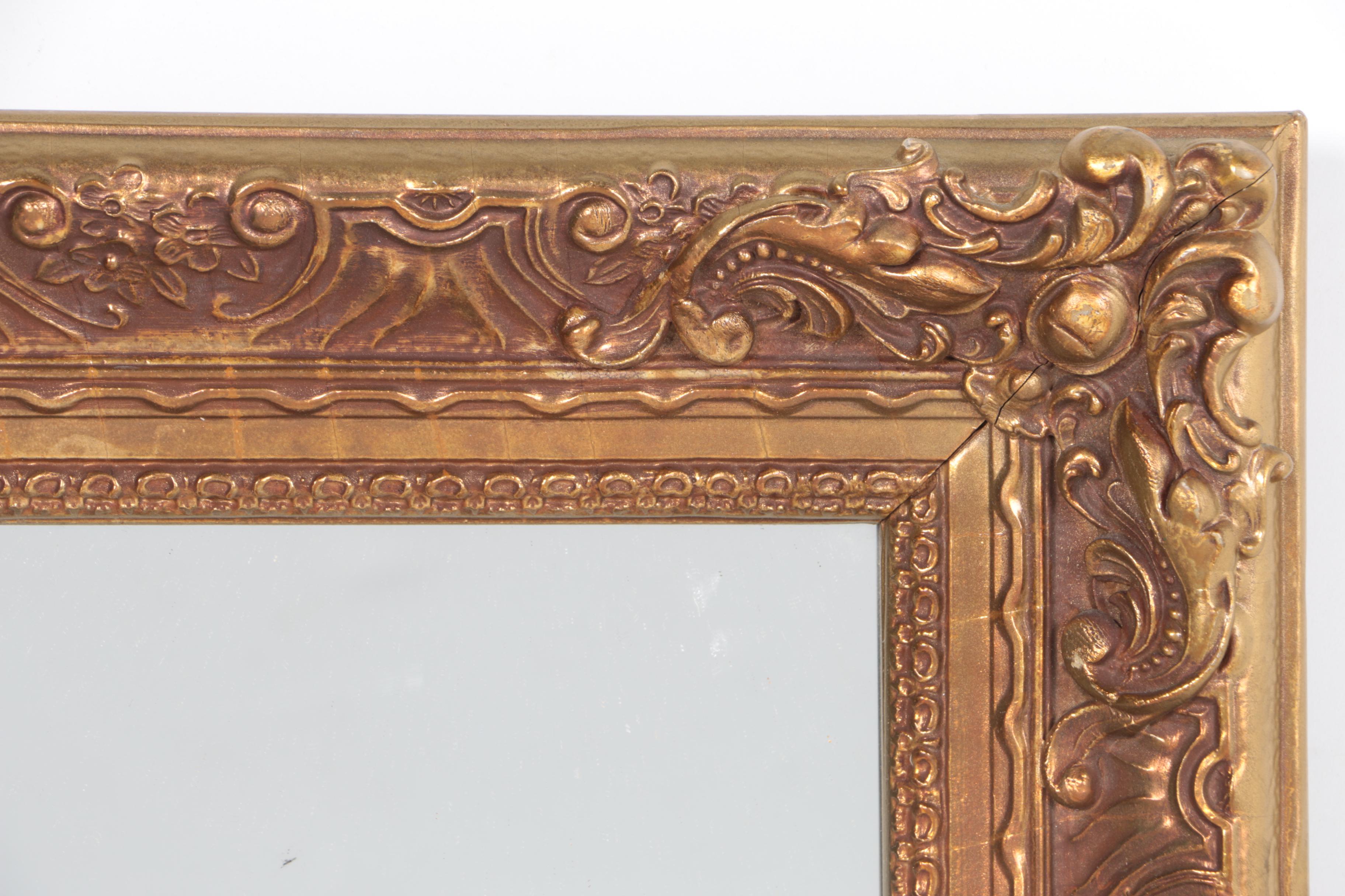 Gold Tone Wall Mirror
