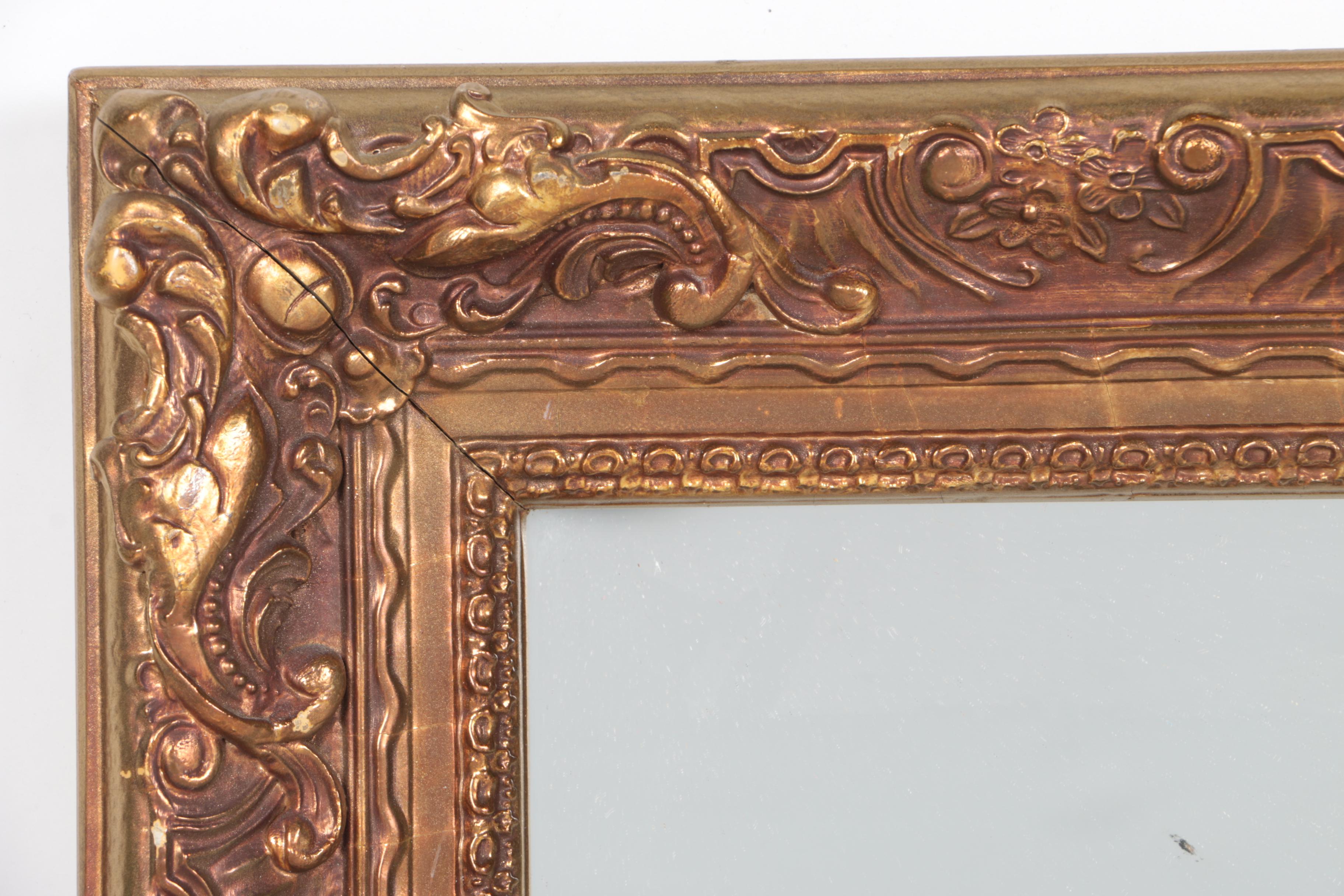 Gold Tone Wall Mirror