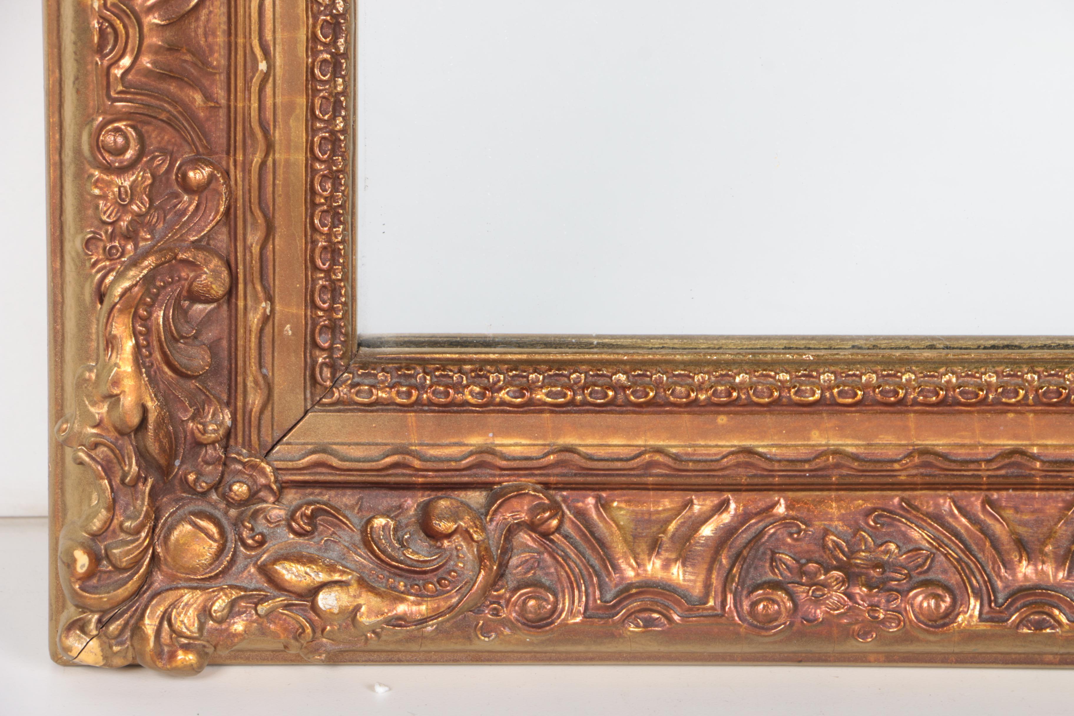 Gold Tone Wall Mirror