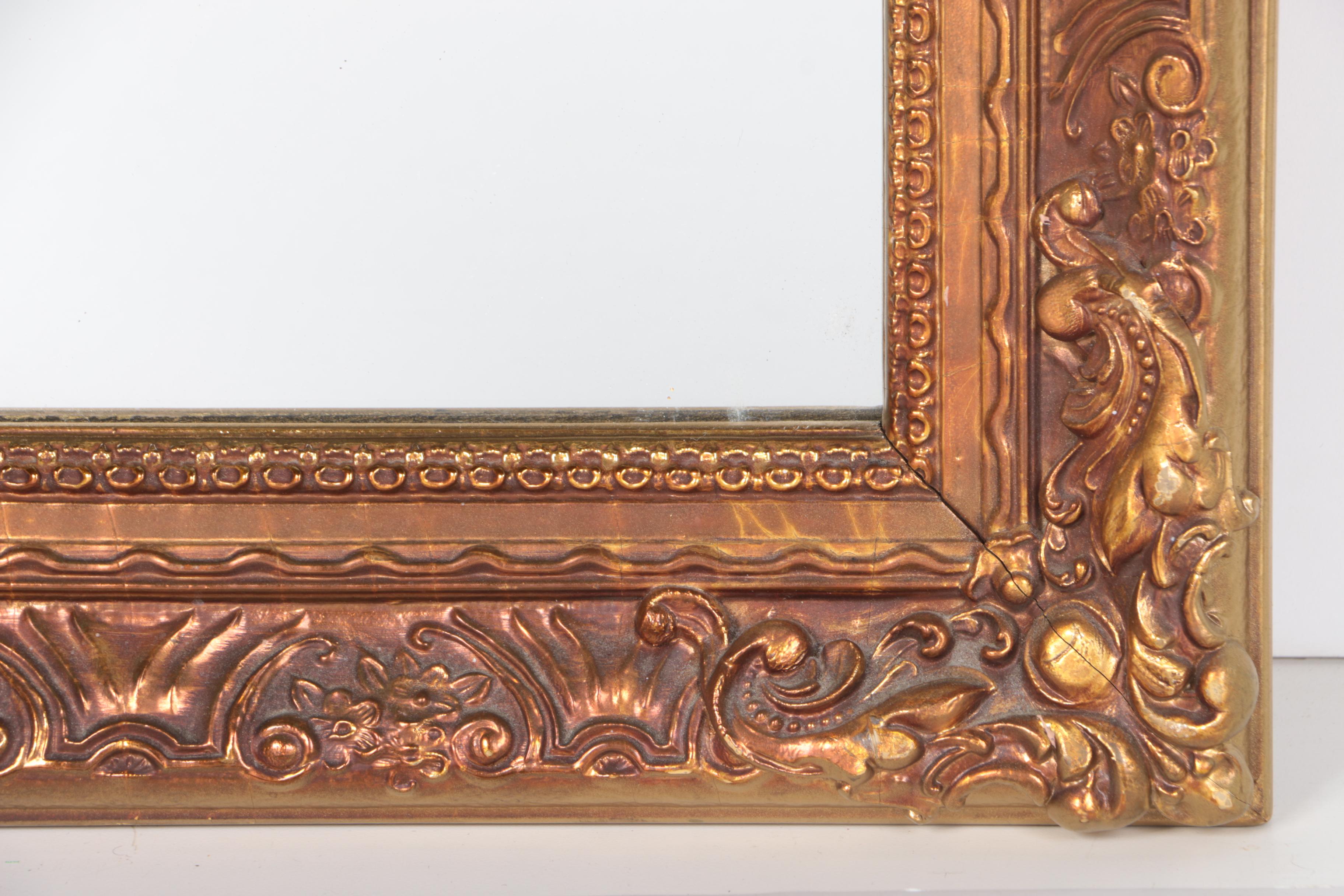 Gold Tone Wall Mirror