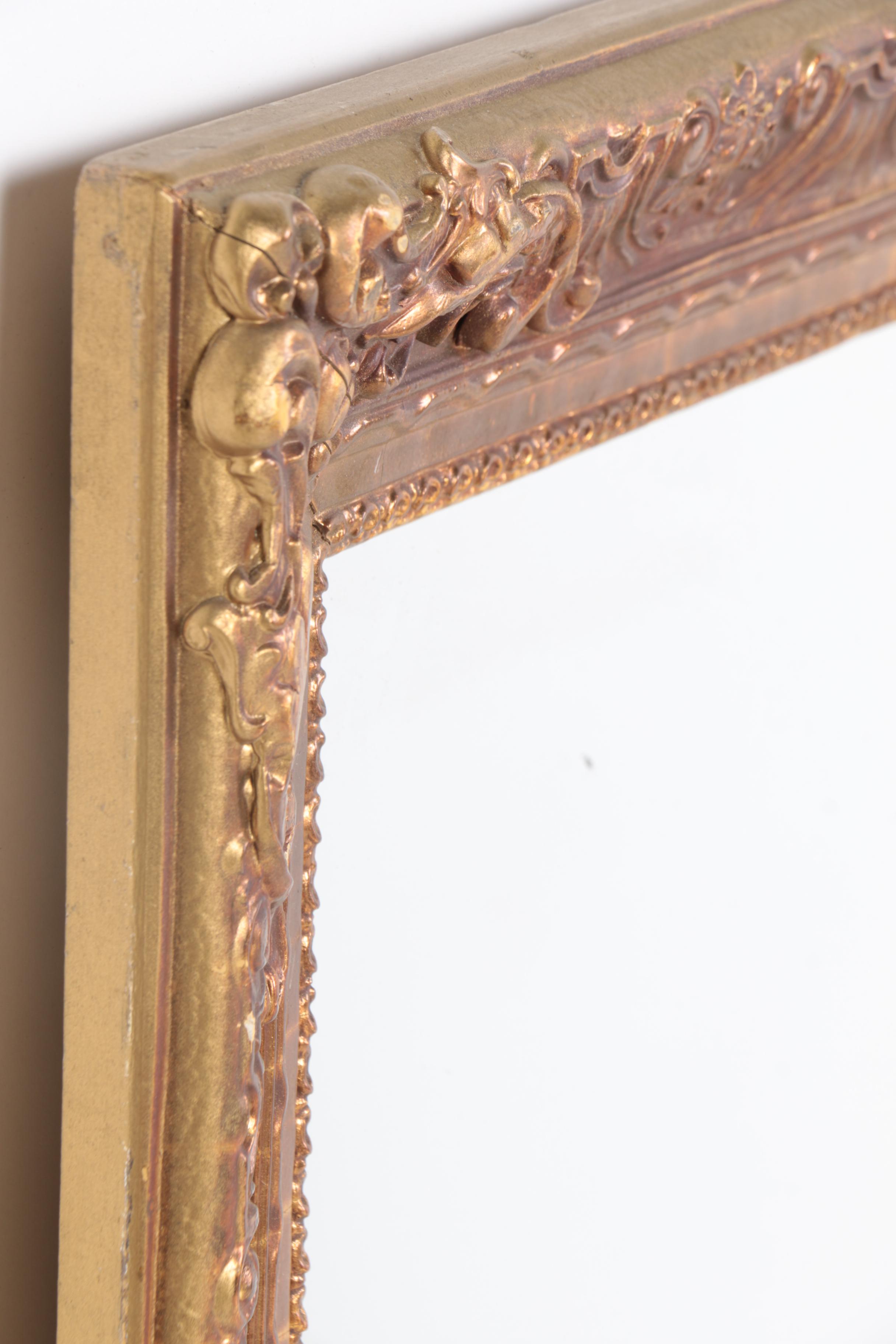 Gold Tone Wall Mirror