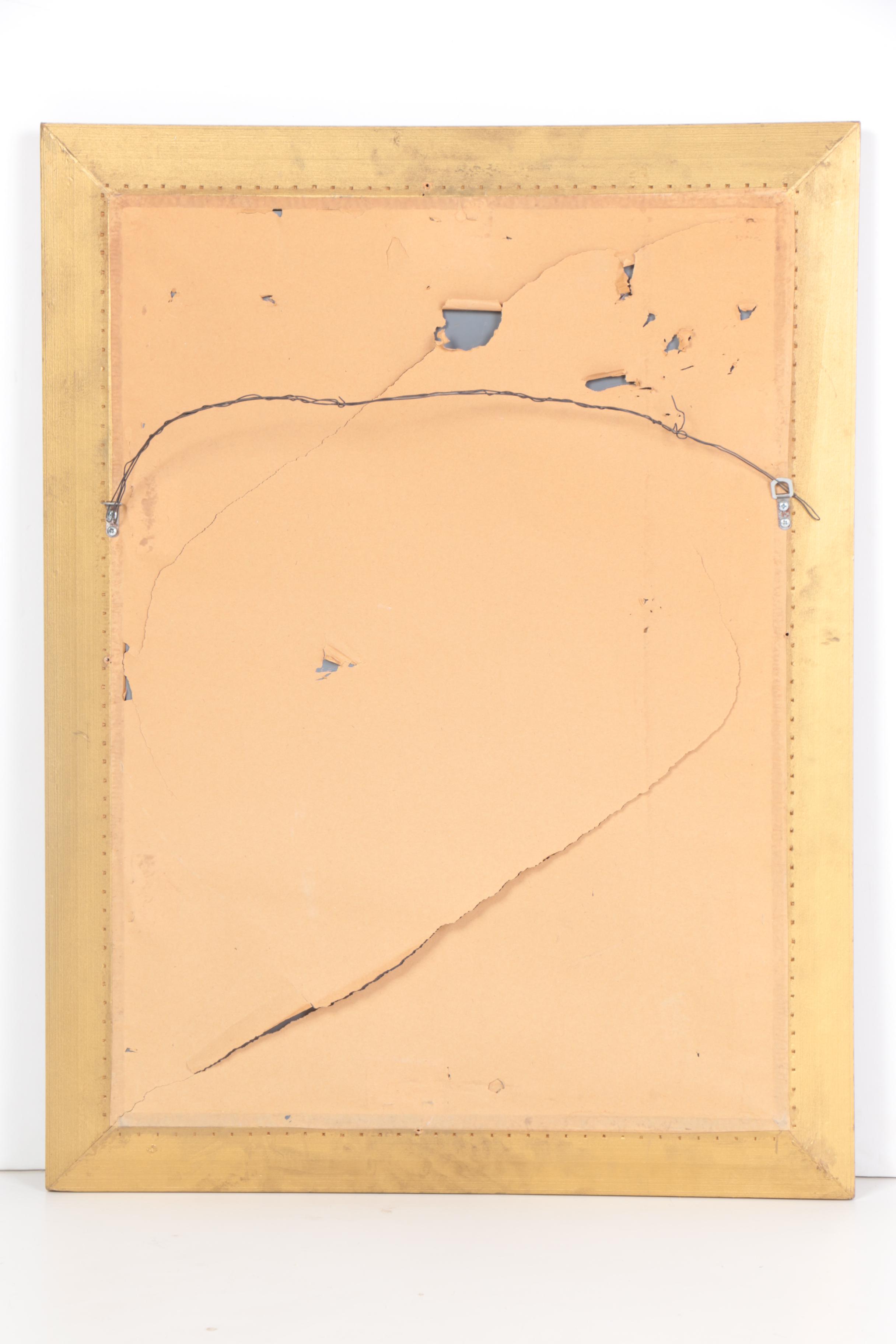 Gold Tone Wall Mirror