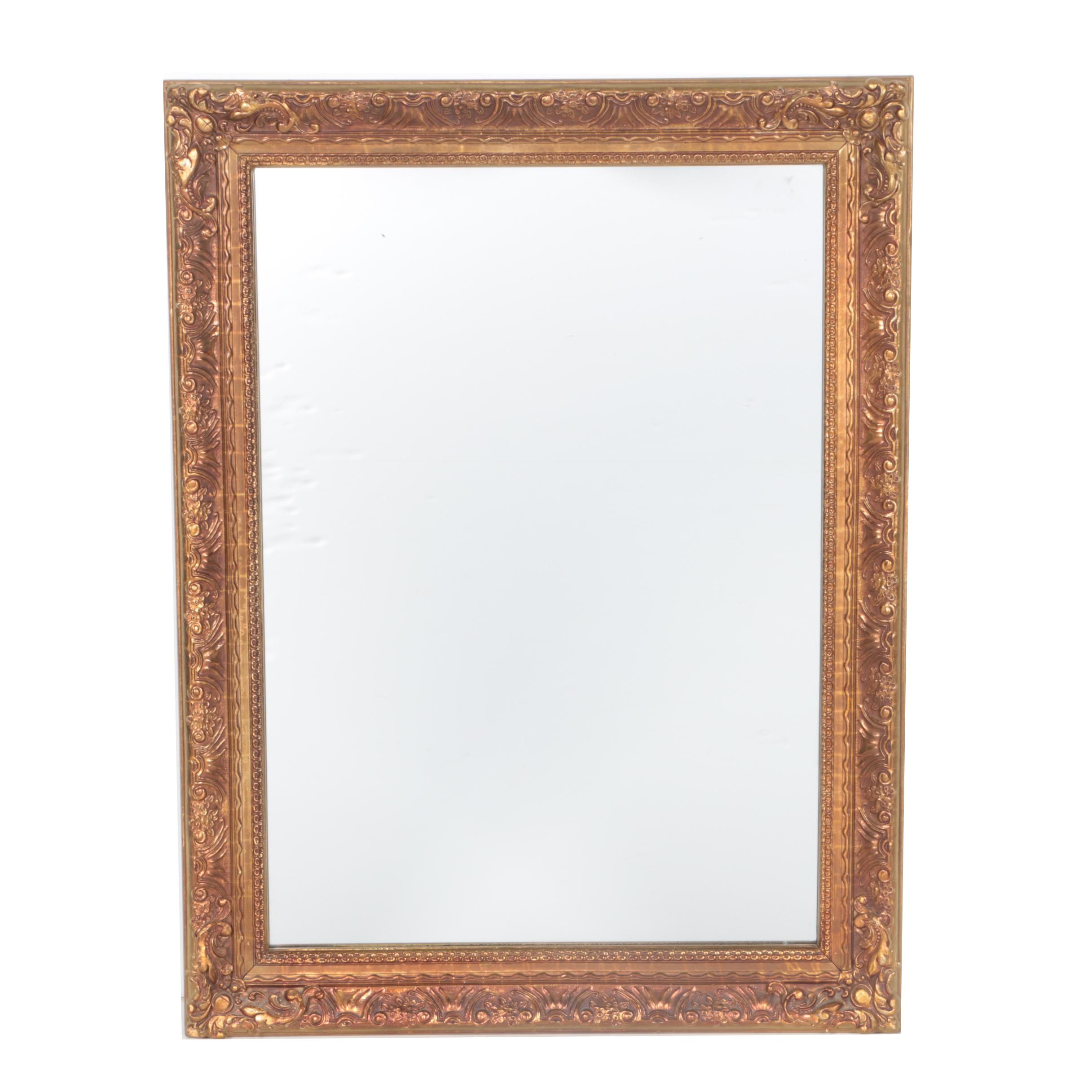 Gold Tone Wall Mirror