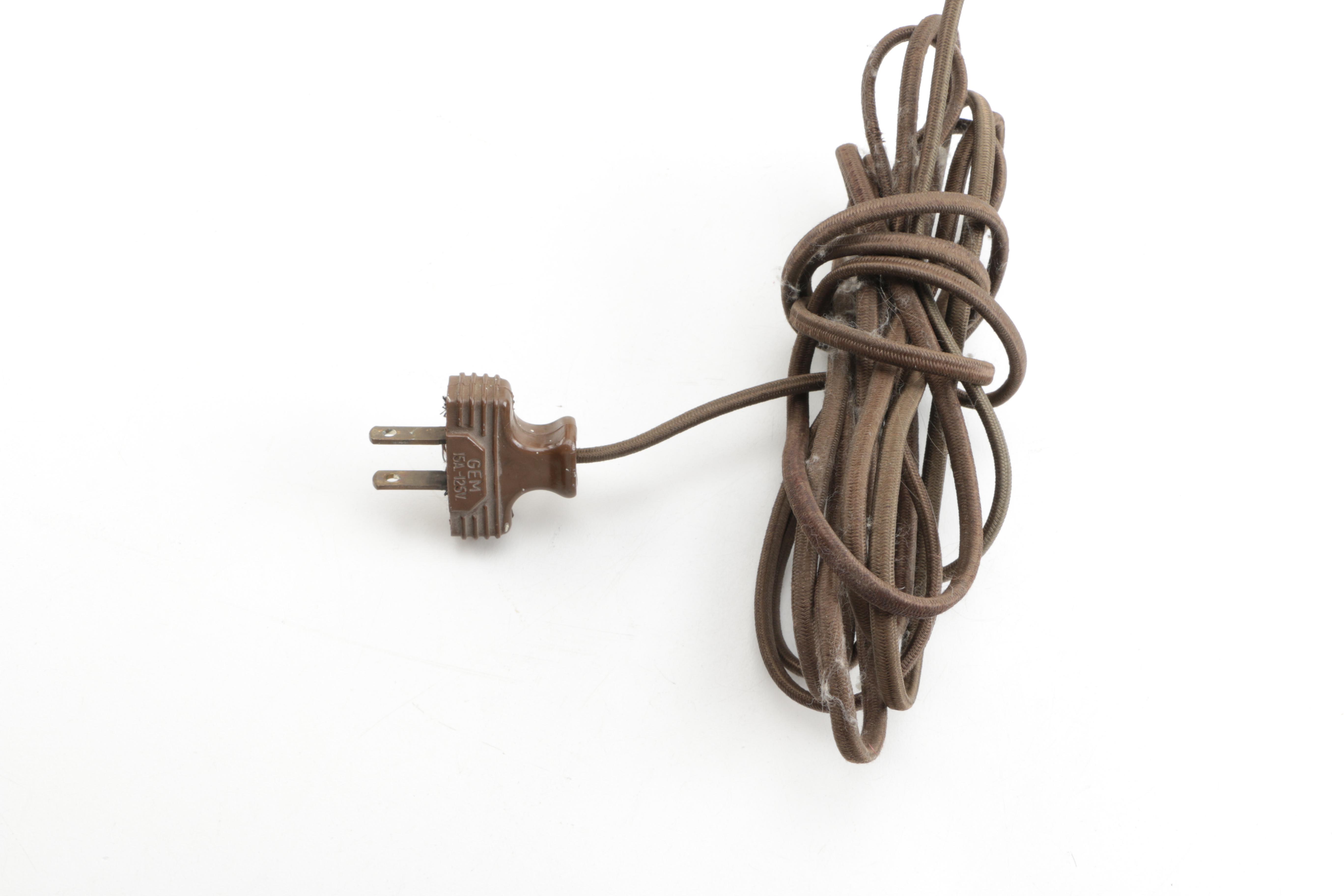 Ceramic Hand-Painted Ceramic and Marble Table Lamp