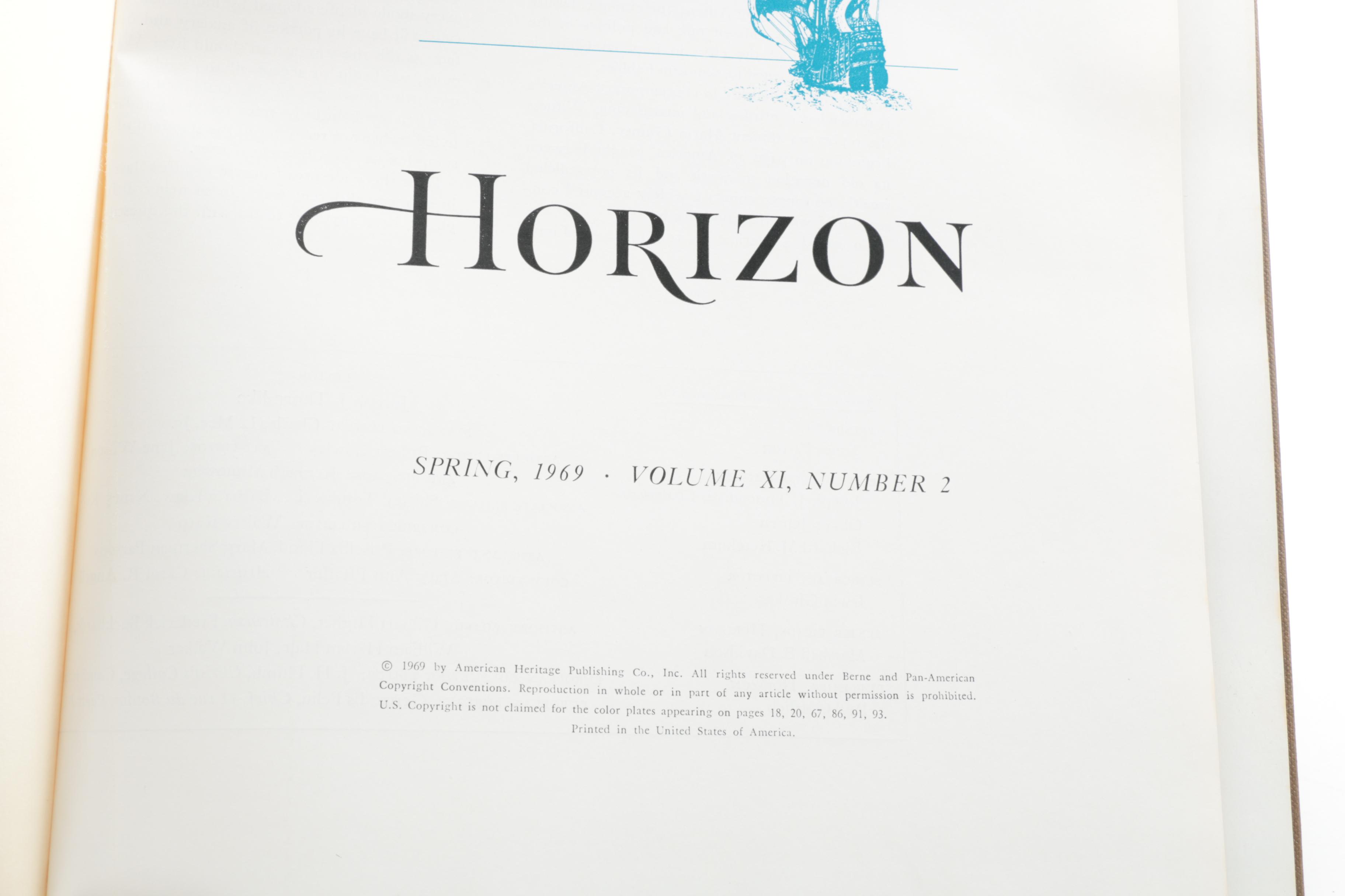 1960s "Horizon" Magazine Hardcover Issues