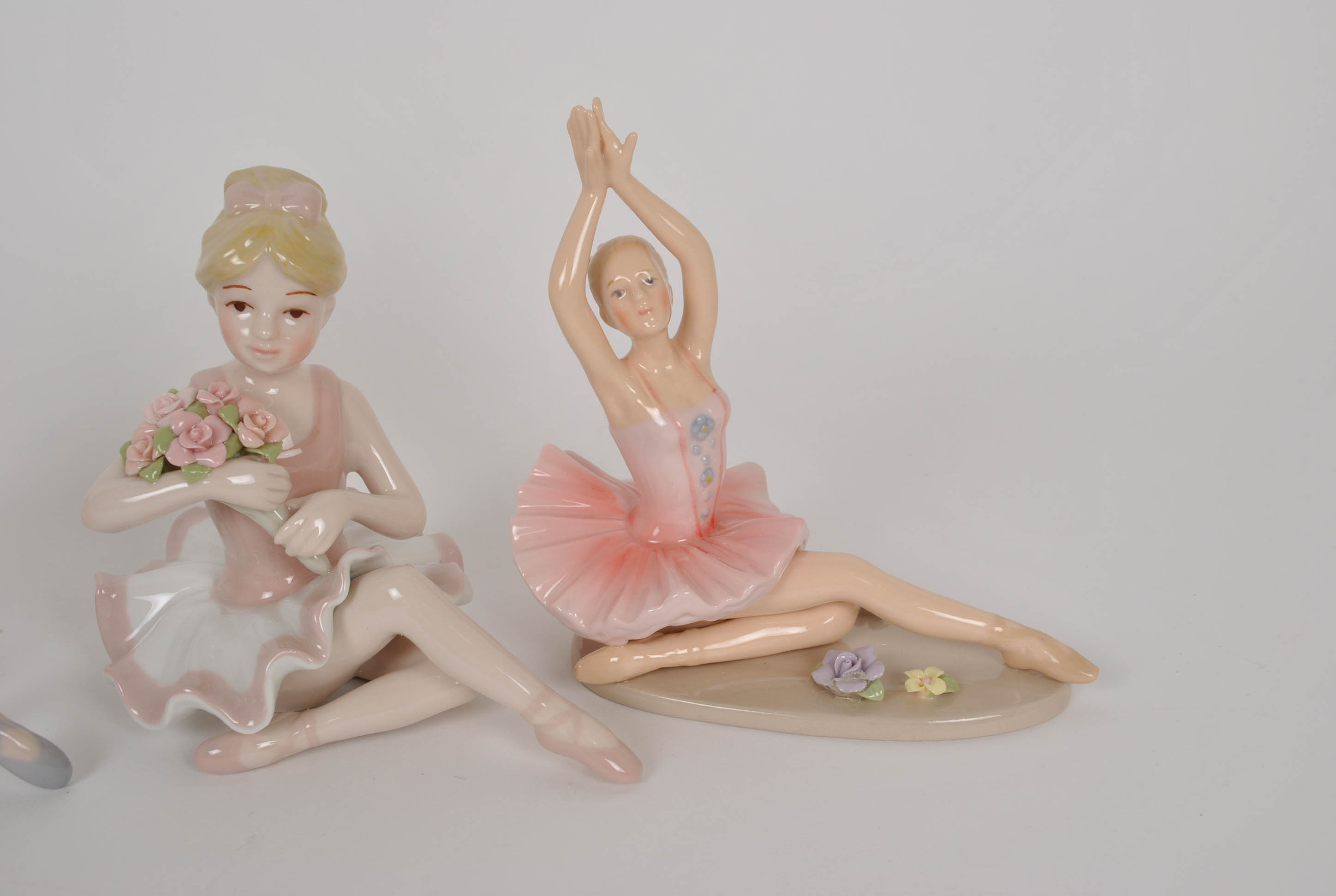 Four Porcelain Ballerina Figurines by Cosmos