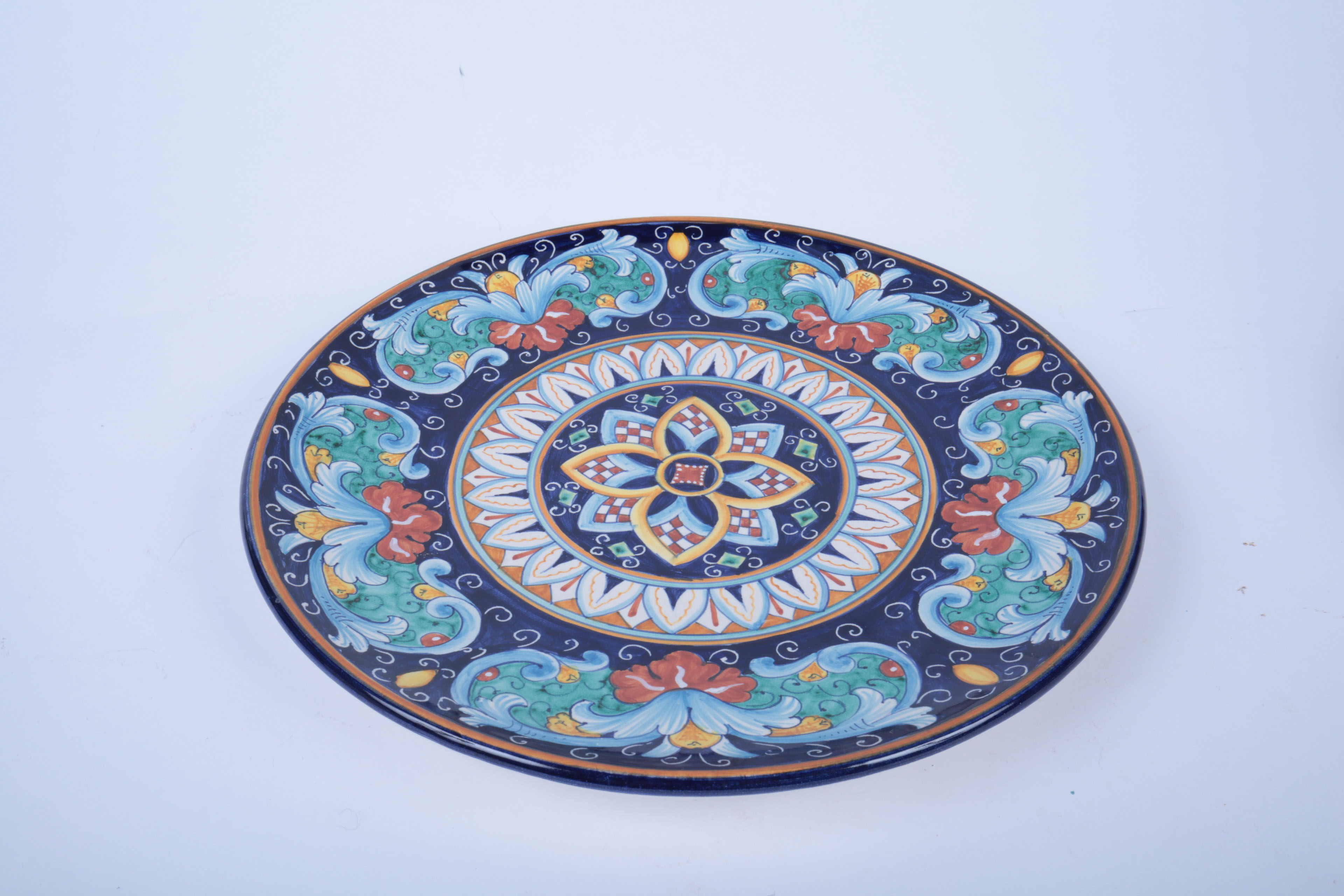 Collection of Hand-Painted Ceramics Featuring Deruta