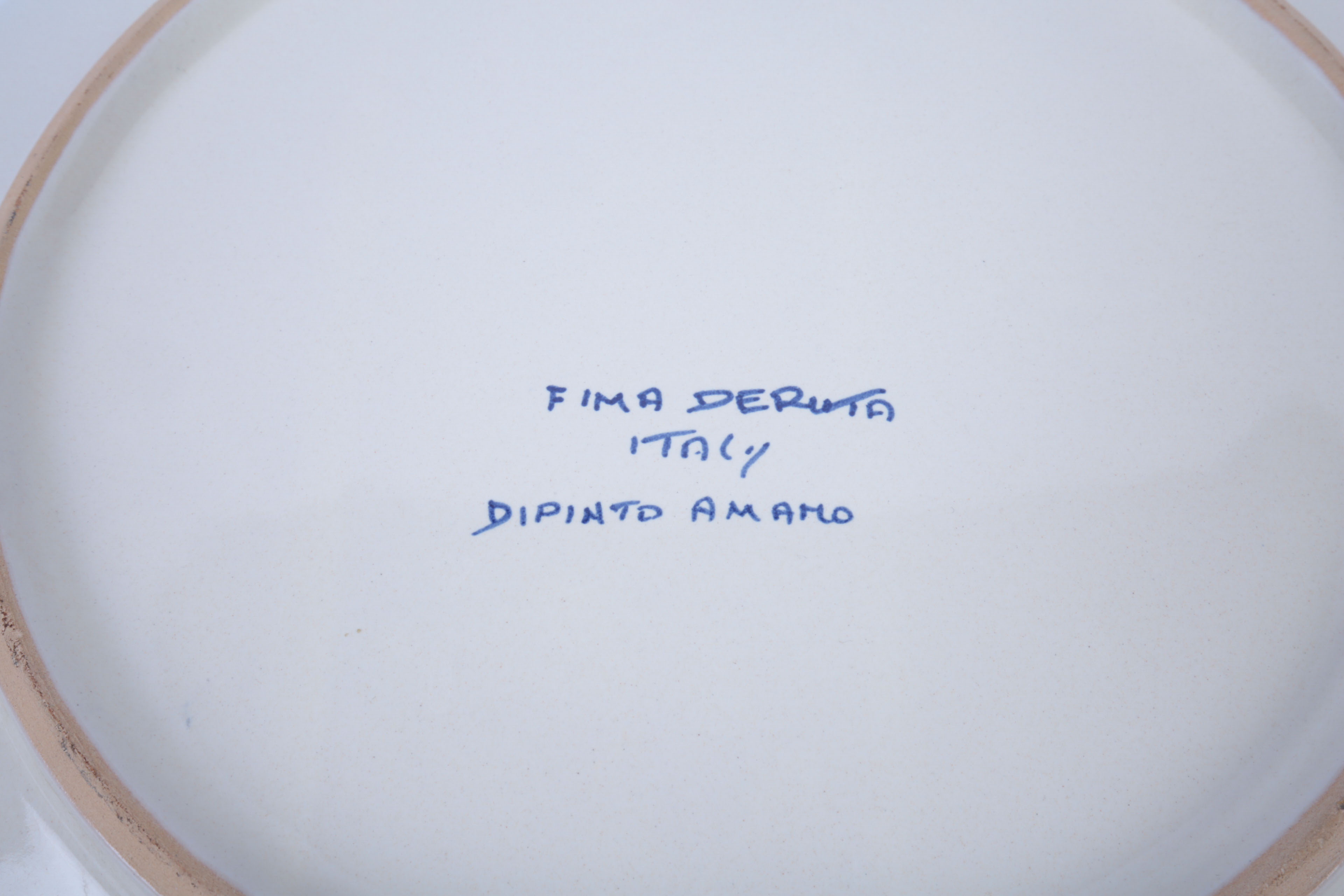 Collection of Hand-Painted Ceramics Featuring Deruta