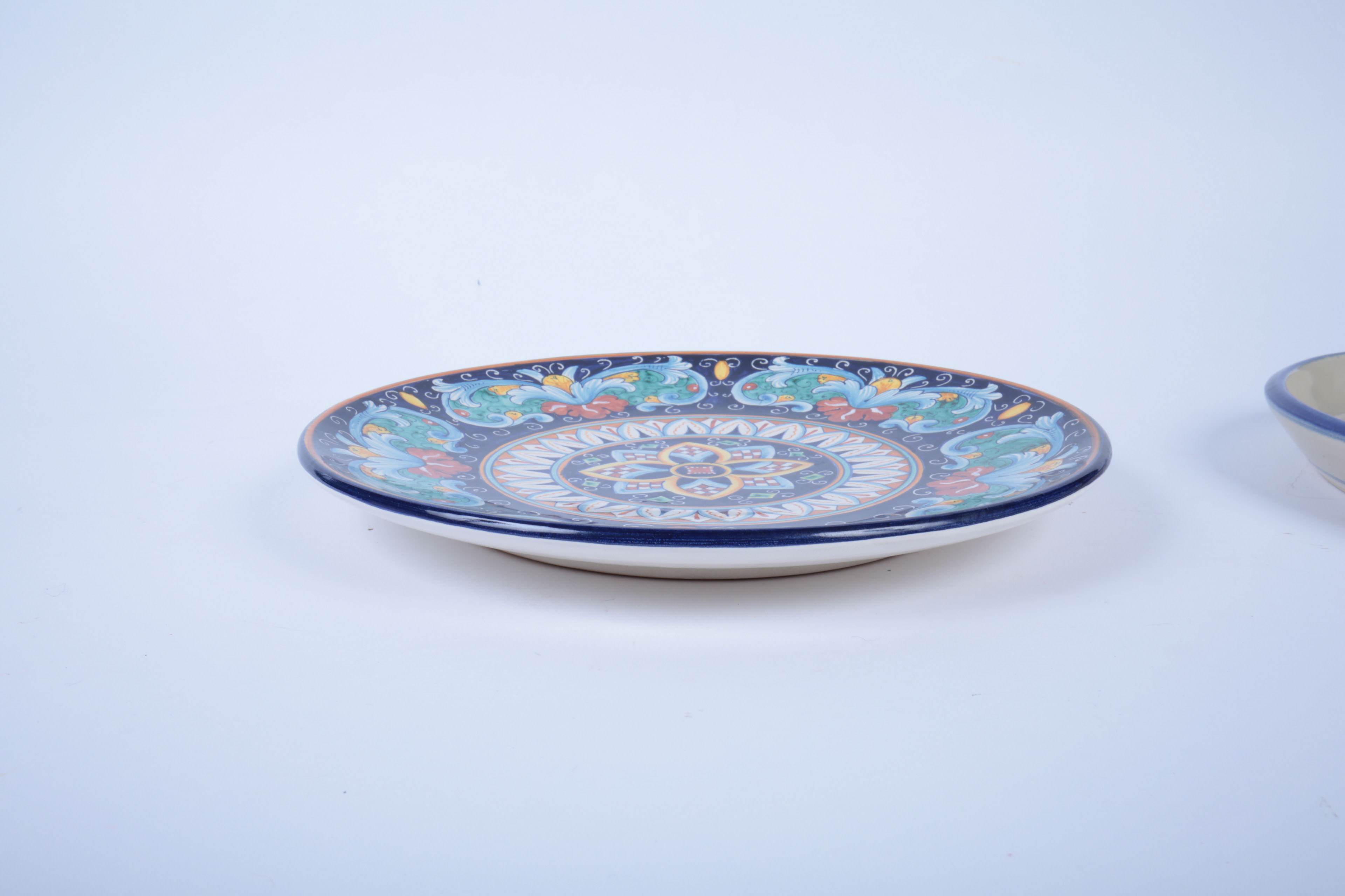 Collection of Hand-Painted Ceramics Featuring Deruta