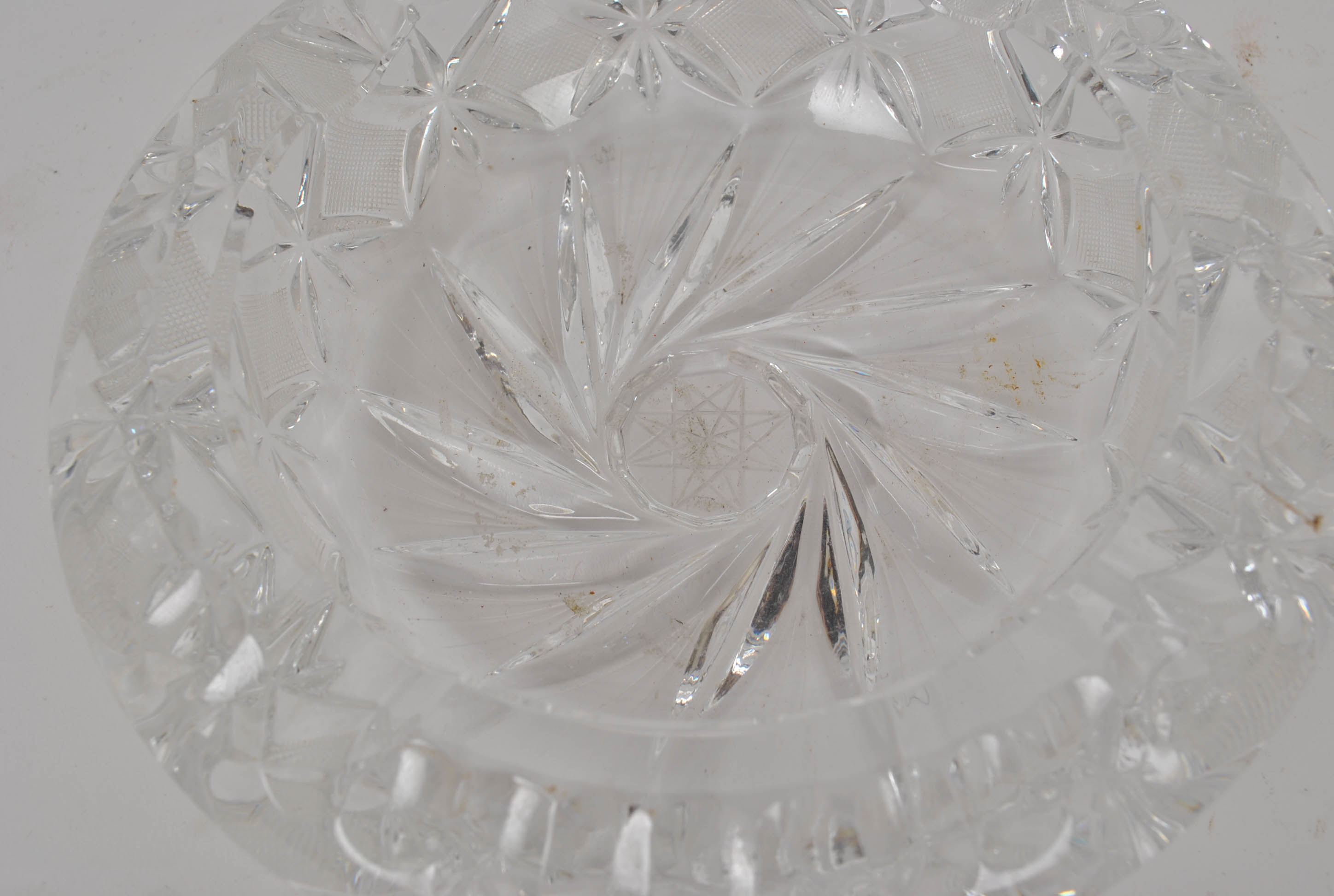 Pair of Heavy Cut Crystal Bowls