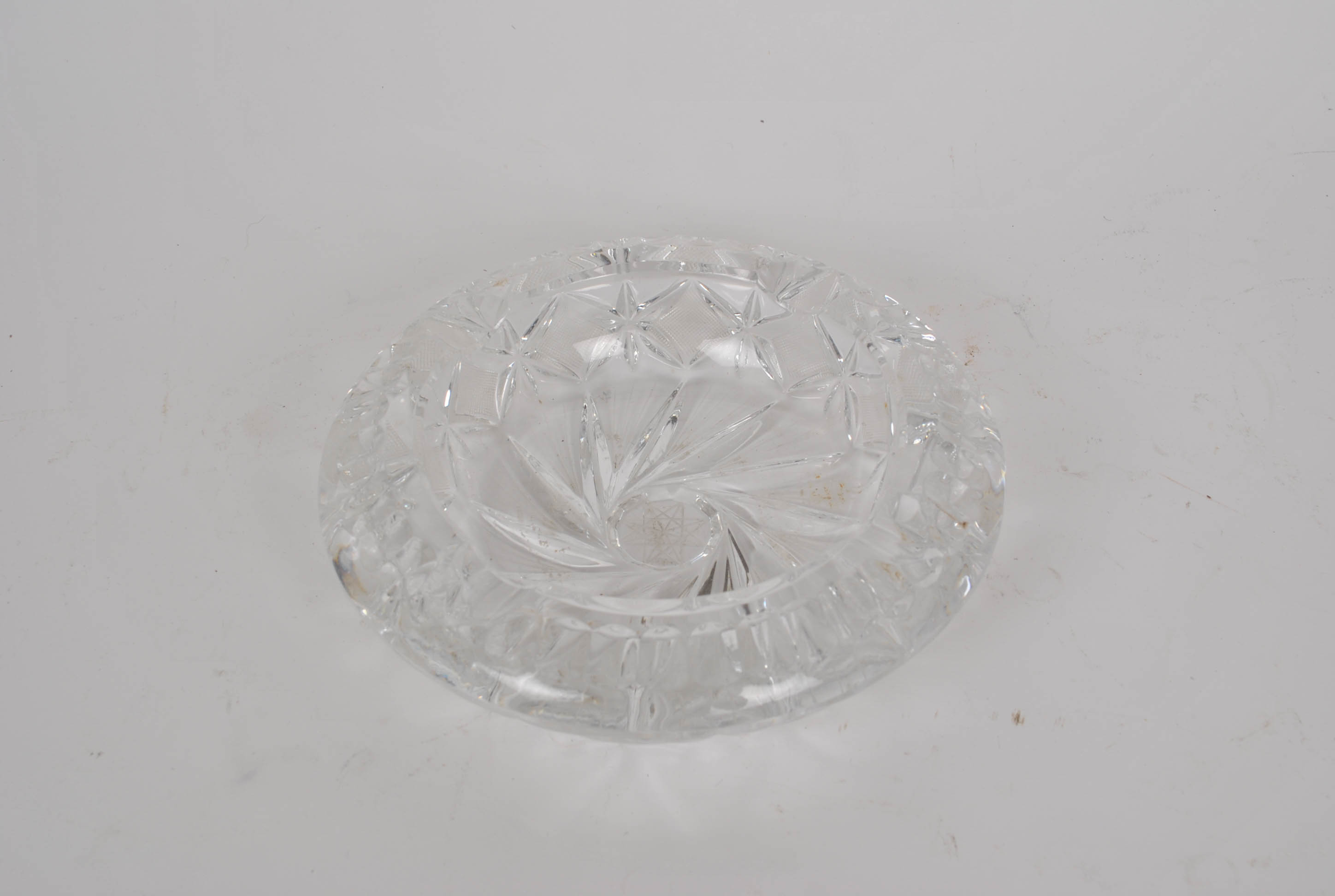 Pair of Heavy Cut Crystal Bowls