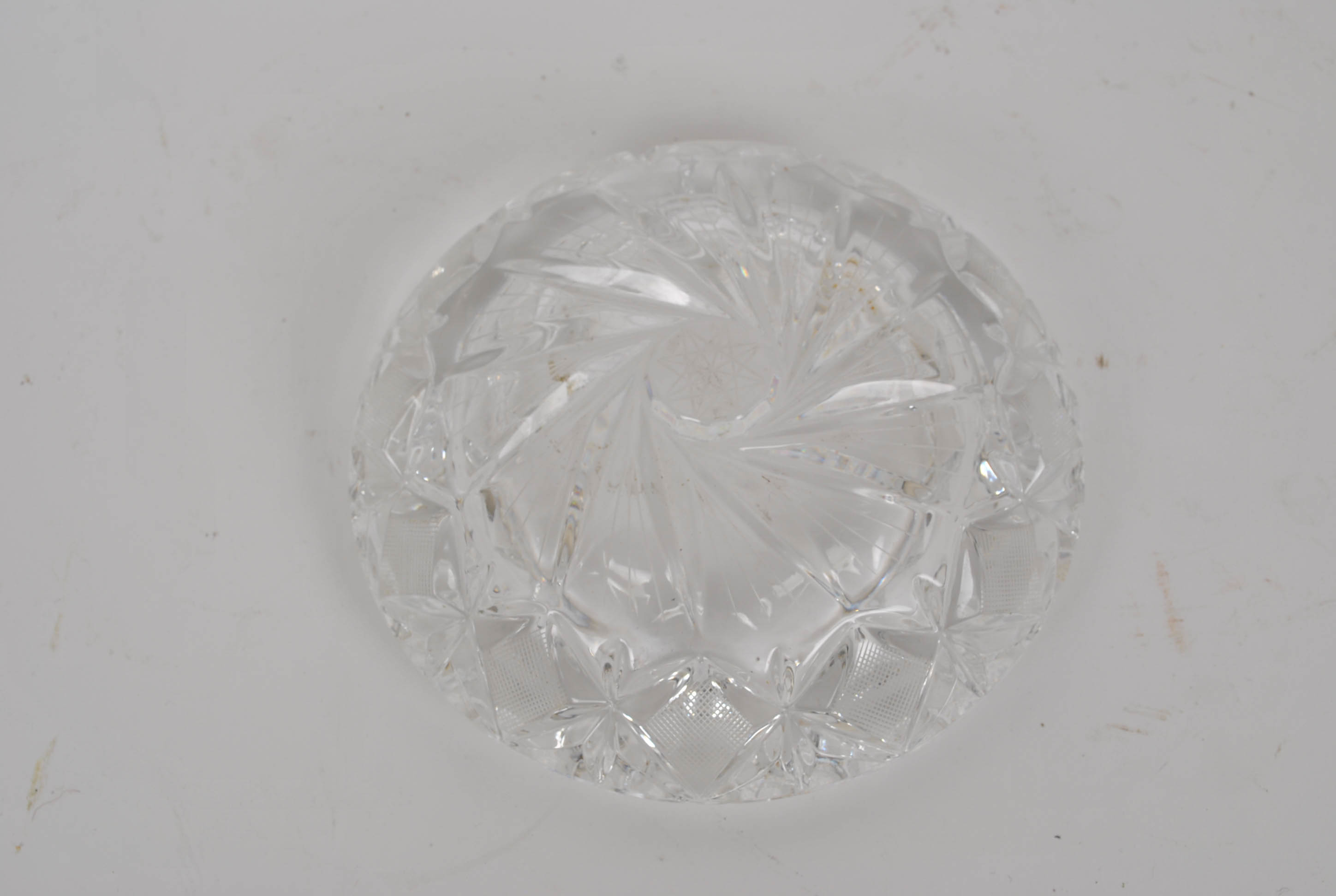Pair of Heavy Cut Crystal Bowls