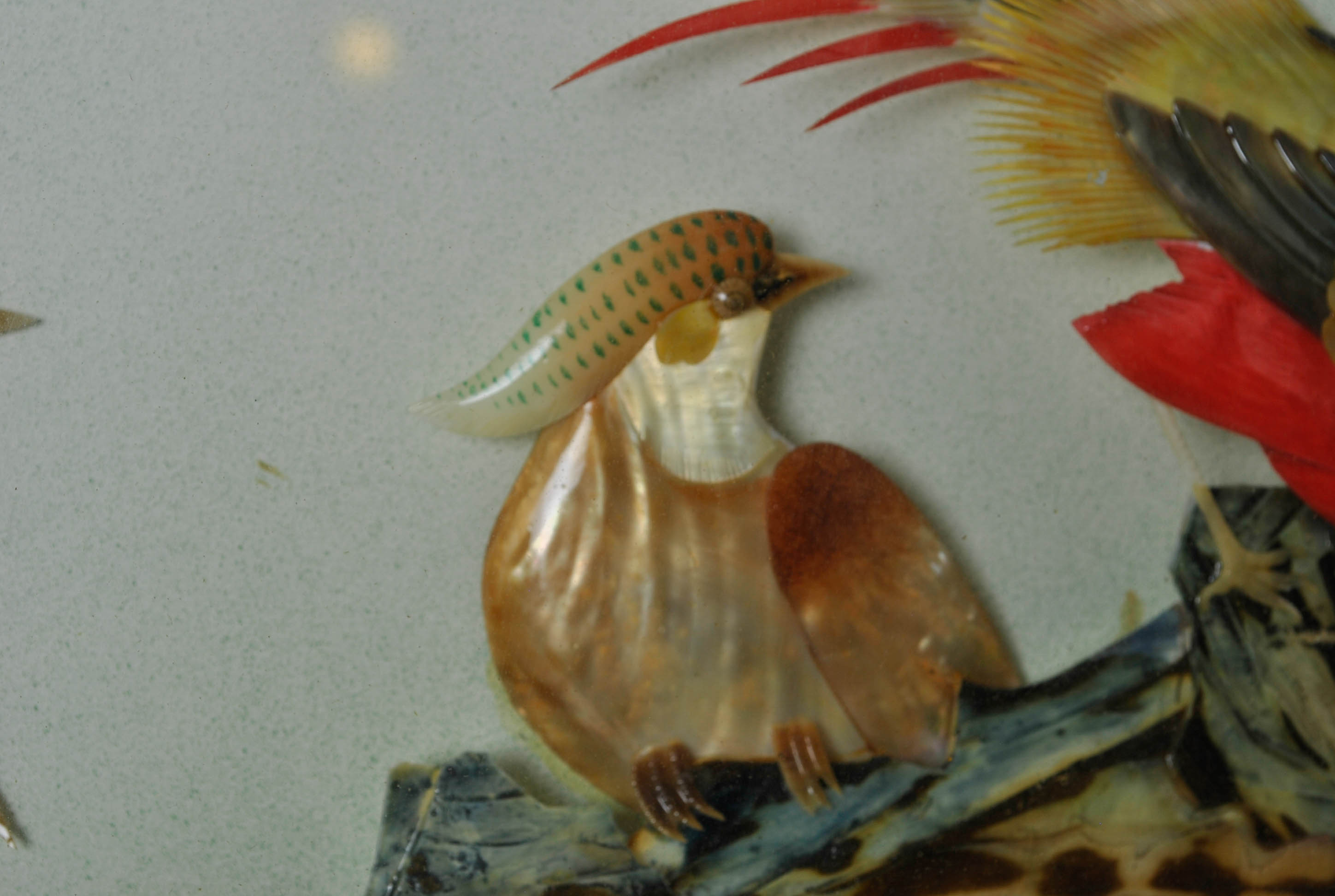 Vintage Chinese Dalian Shell Art