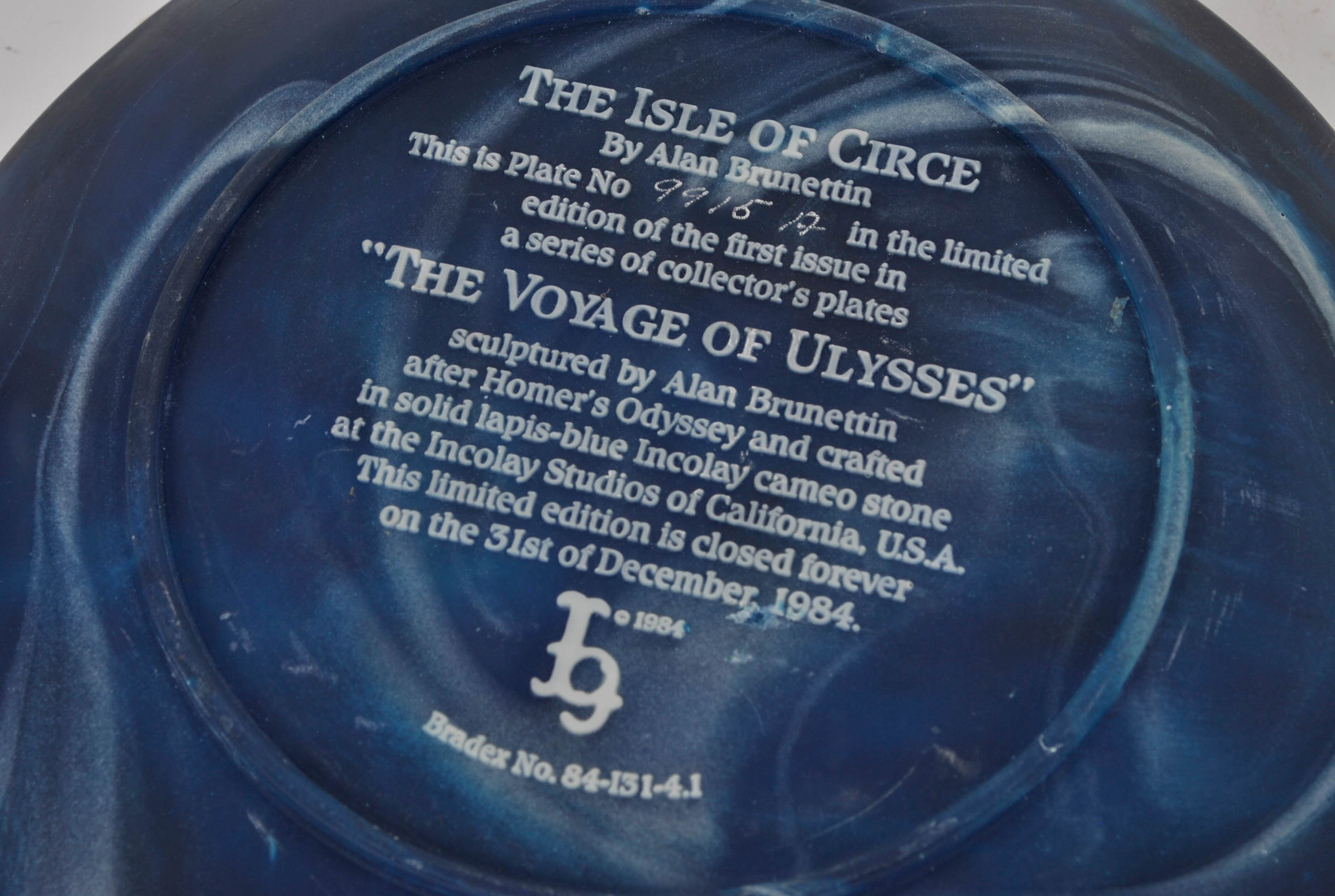 Set of Incolay Studio Collector's Plates "The Voyage of Ulysses"