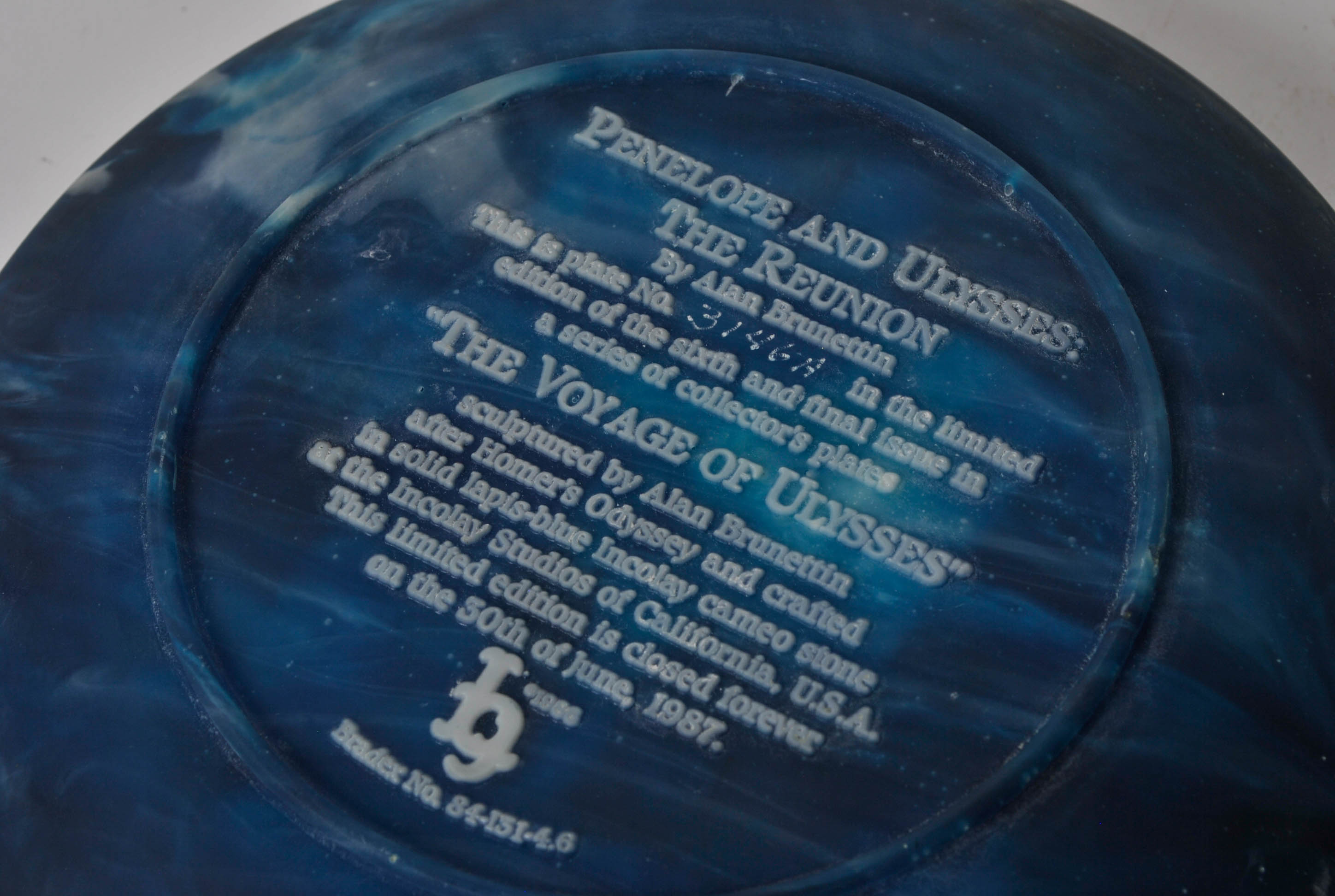 Set of Incolay Studio Collector's Plates "The Voyage of Ulysses"