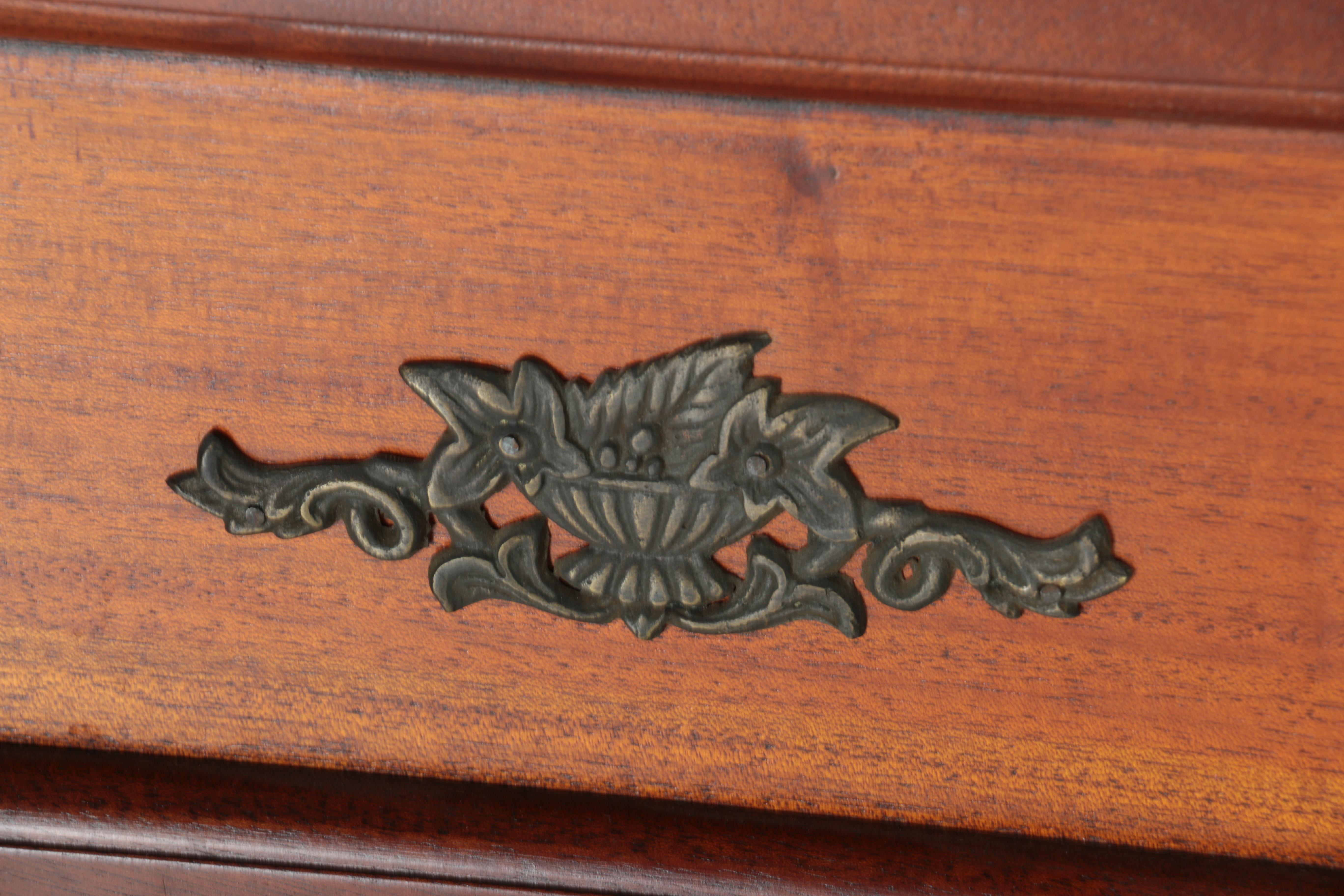 Vintage Wooden Wall Mirror