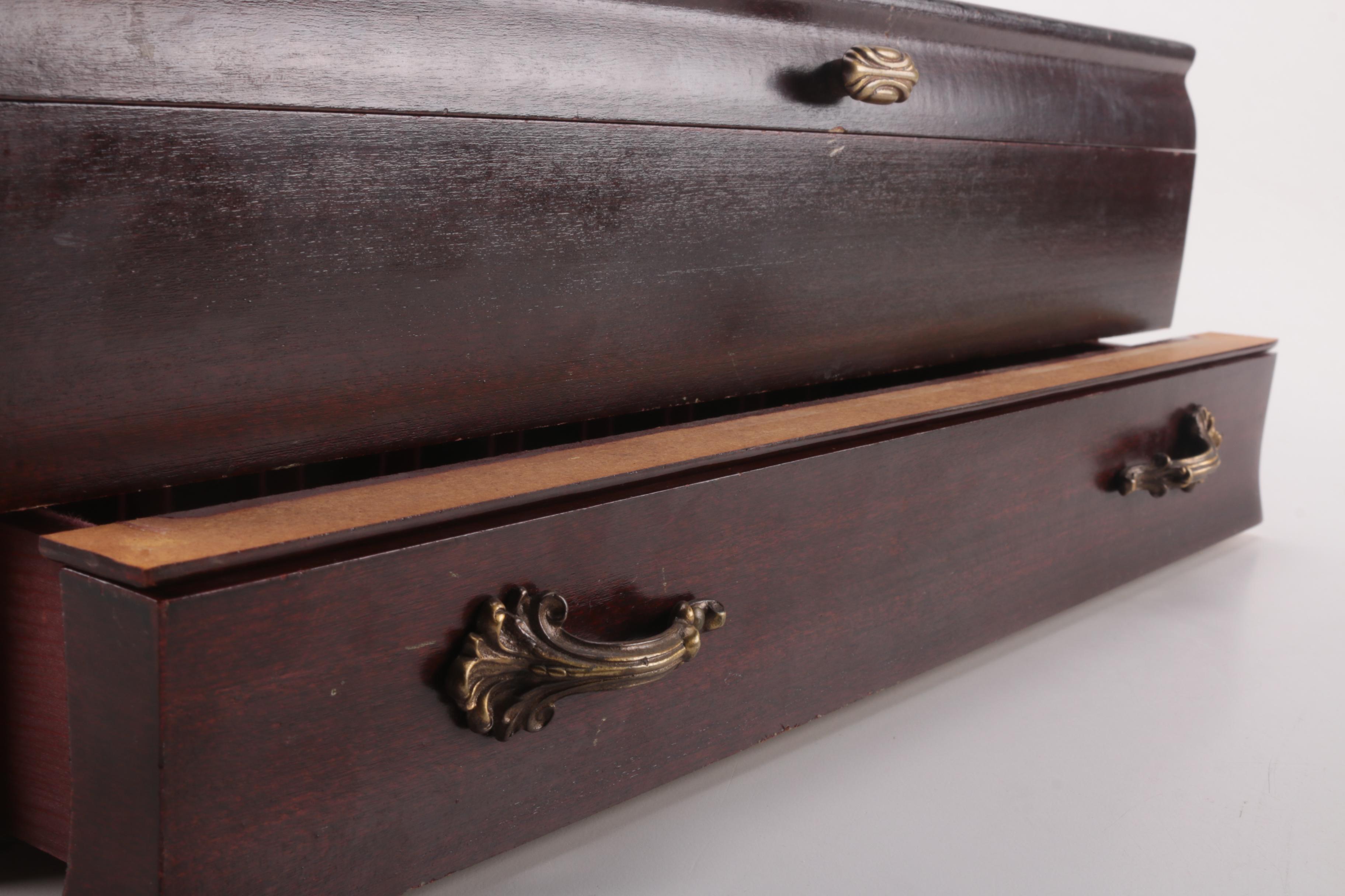 German 800 Silver Flatware Set Marked for Retailer H. Meyen & Co