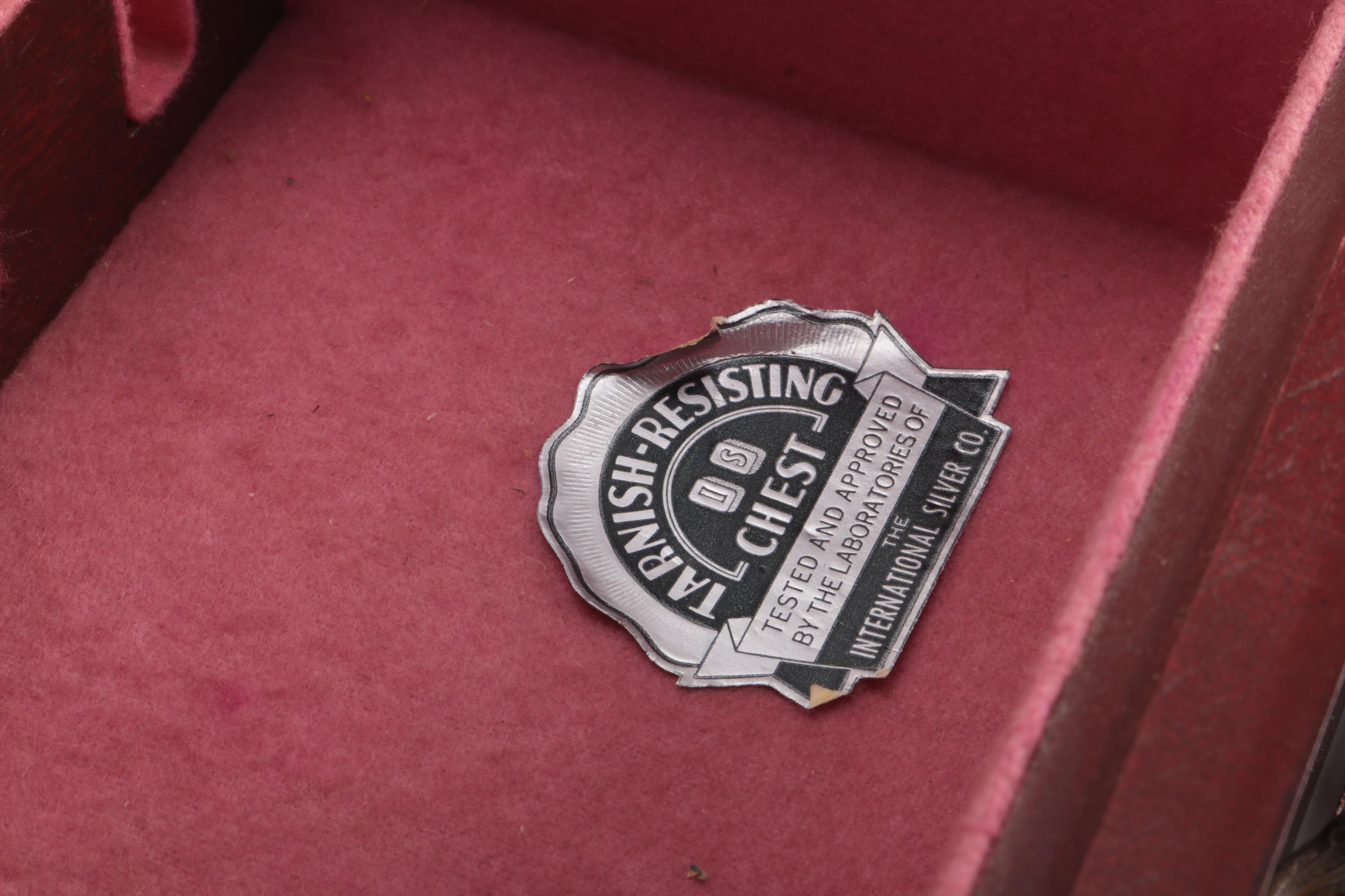 German 800 Silver Flatware Set Marked for Retailer H. Meyen & Co