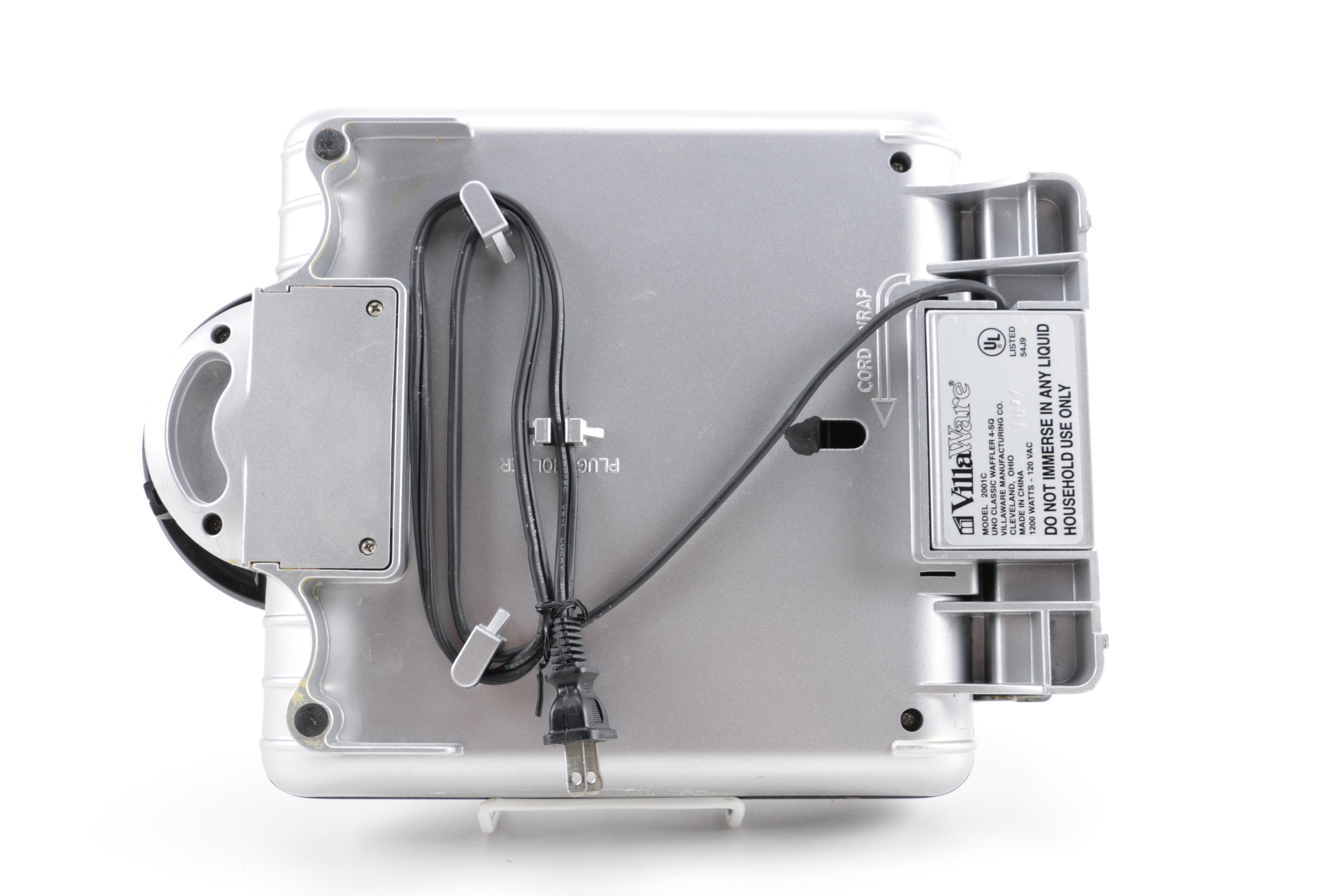 Villaware Four-Square Waffle Maker