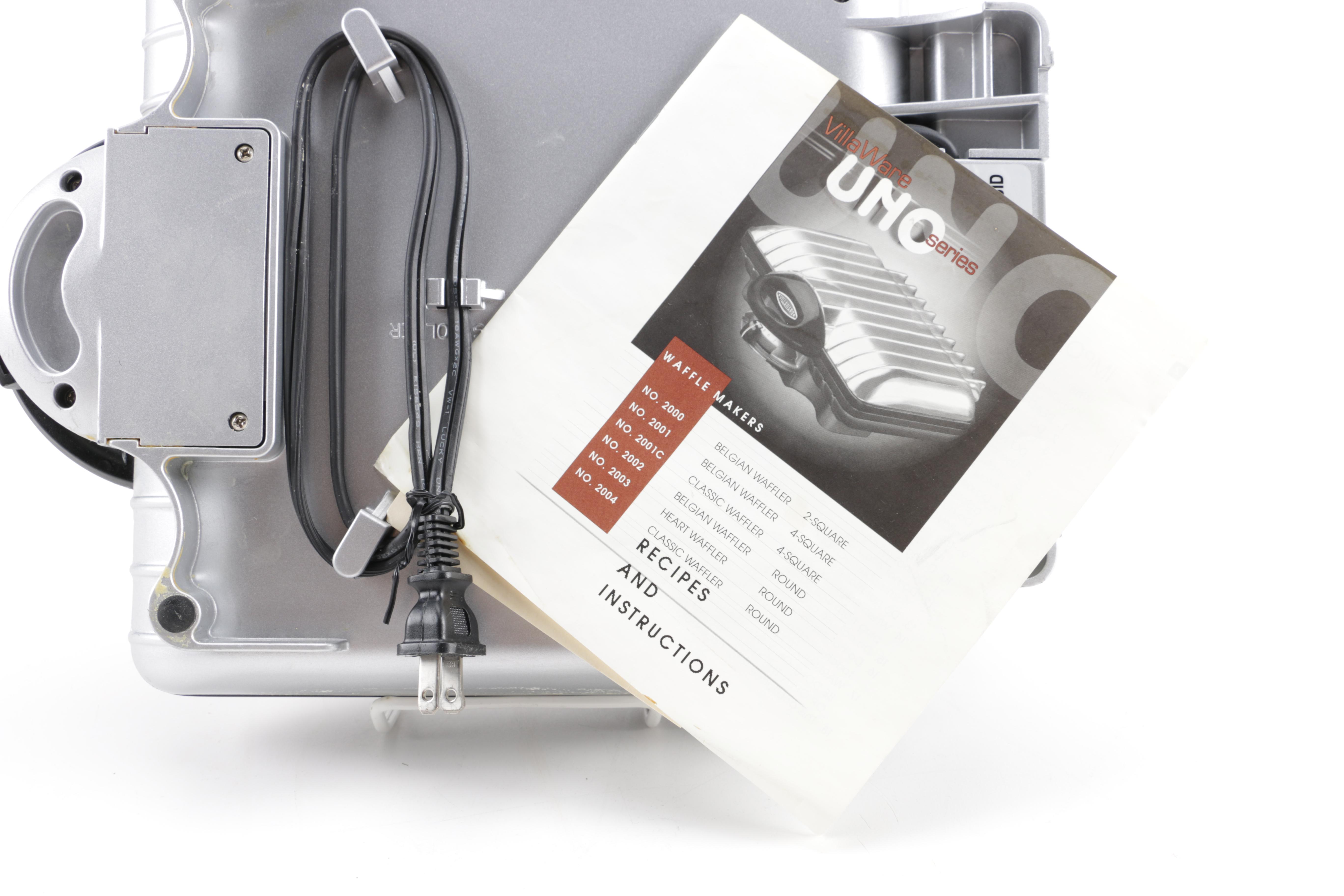 Villaware Four-Square Waffle Maker