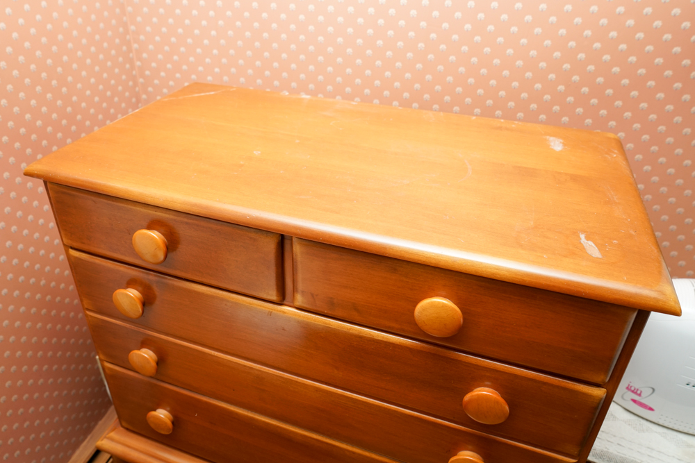 Maple and Birch Chest of Drawers by Colchester Group