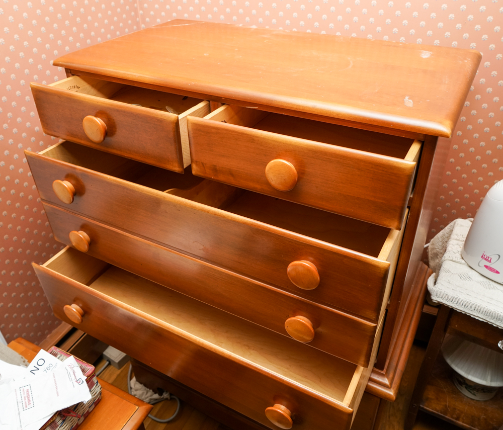 Maple and Birch Chest of Drawers by Colchester Group