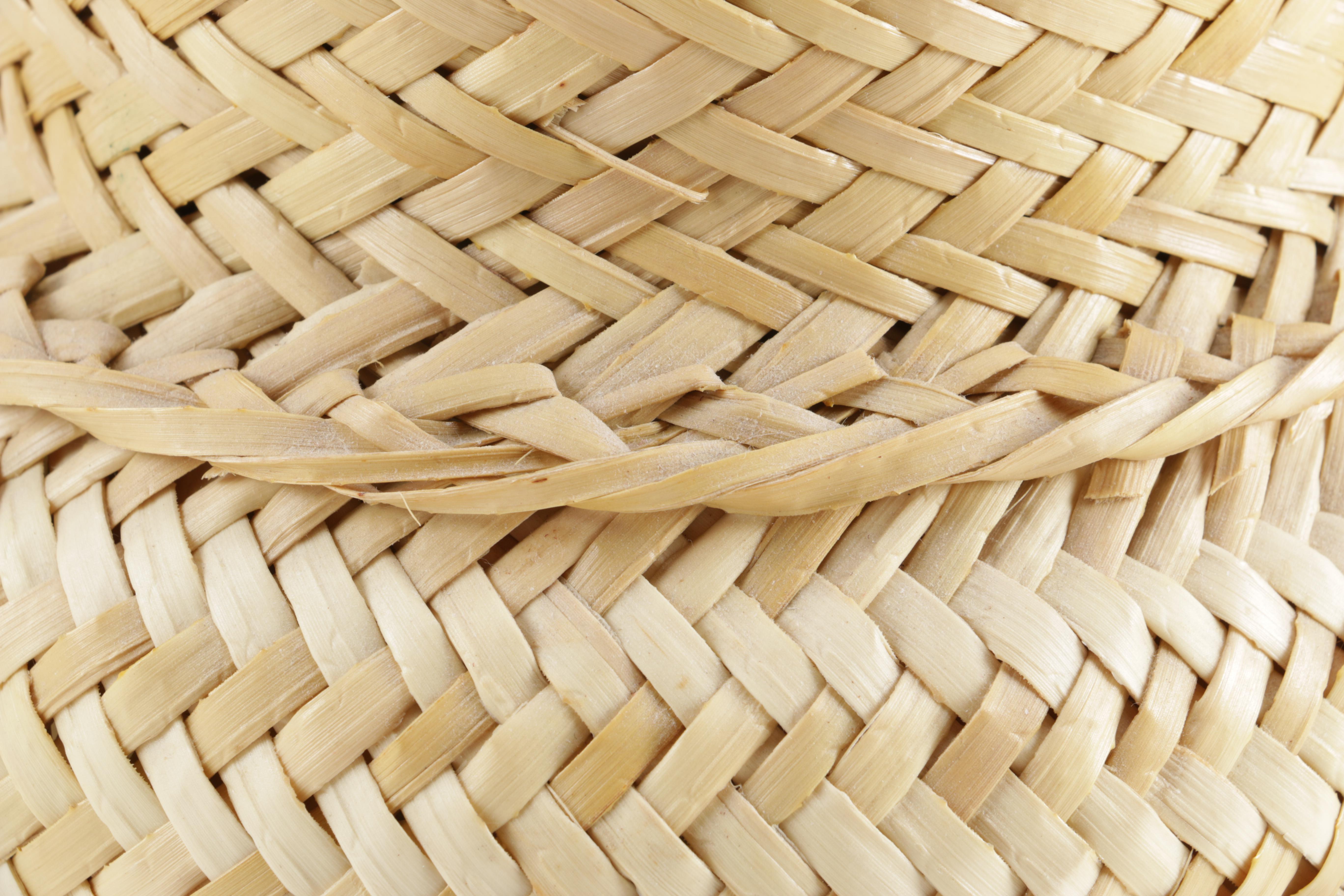 Handwoven Straw Basket